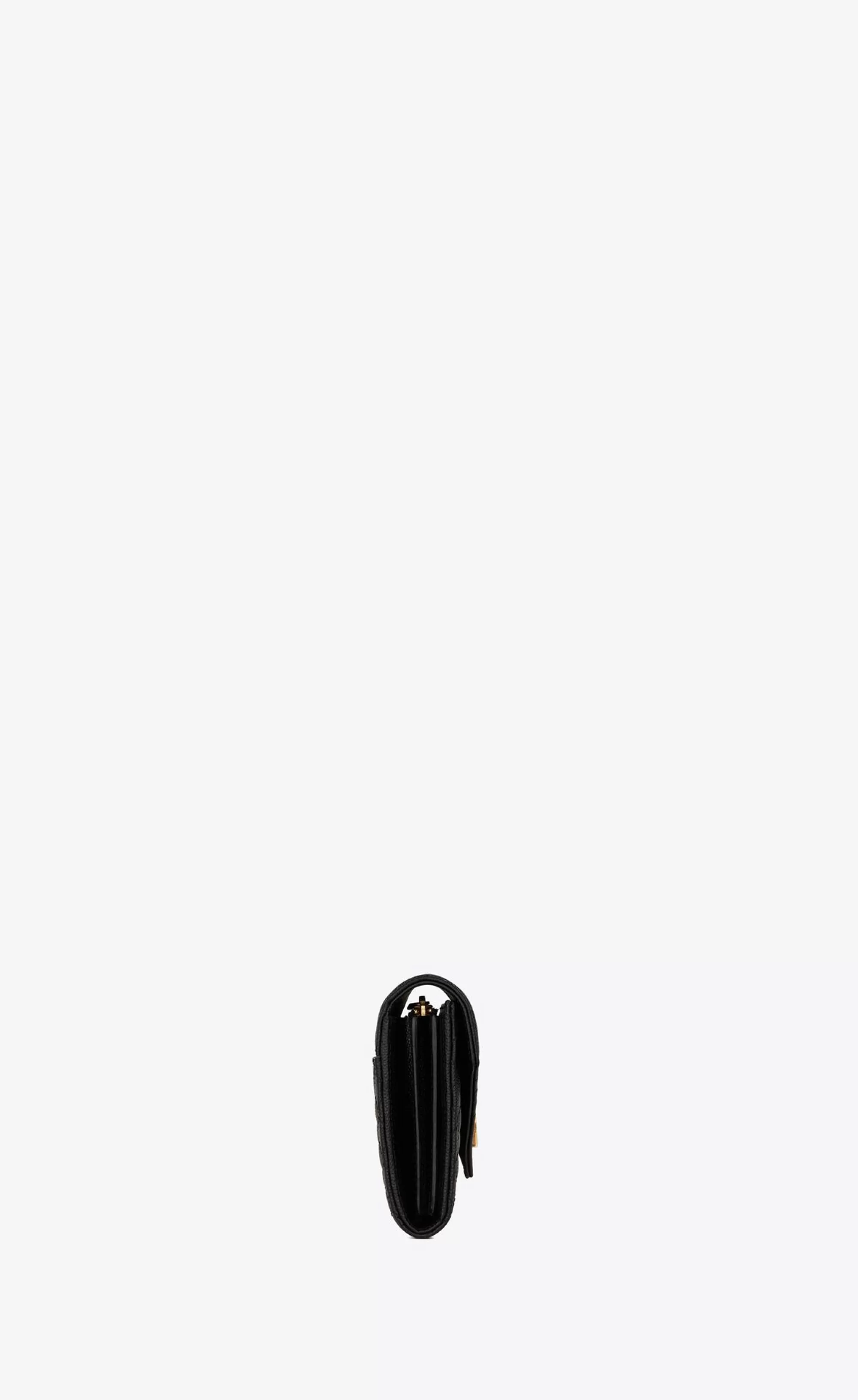 Women Saint Laurent WALLETS^ENVELOPE Large Flap Wallet In Grain De Poudre Embossed Leather | | YSL.com