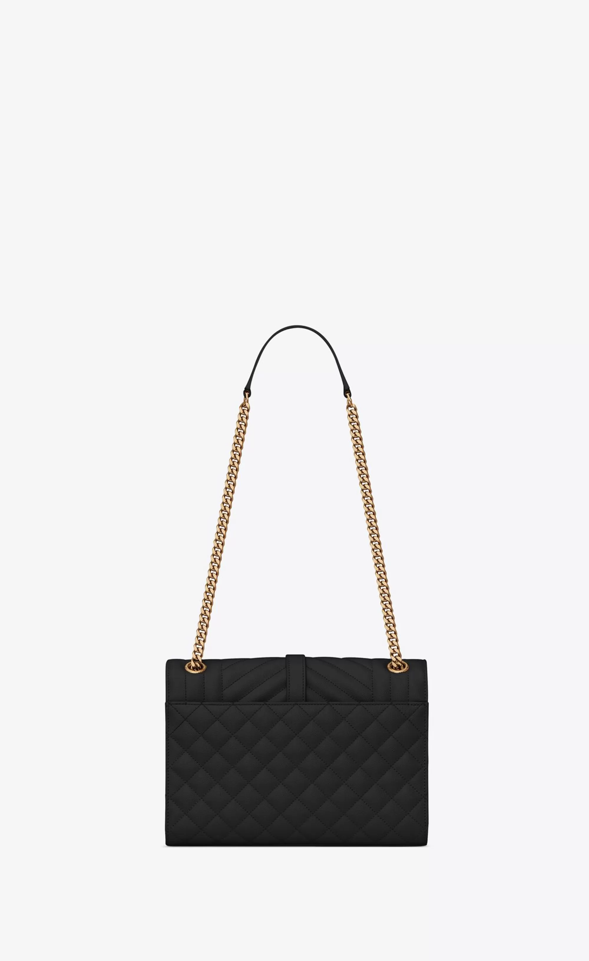 Women Saint Laurent SHOULDER BAGS | ENVELOPE^ENVELOPE MEDIUM IN QUILTED GRAIN DE POUDRE EMBOSSED LEATHER | | YSL.com