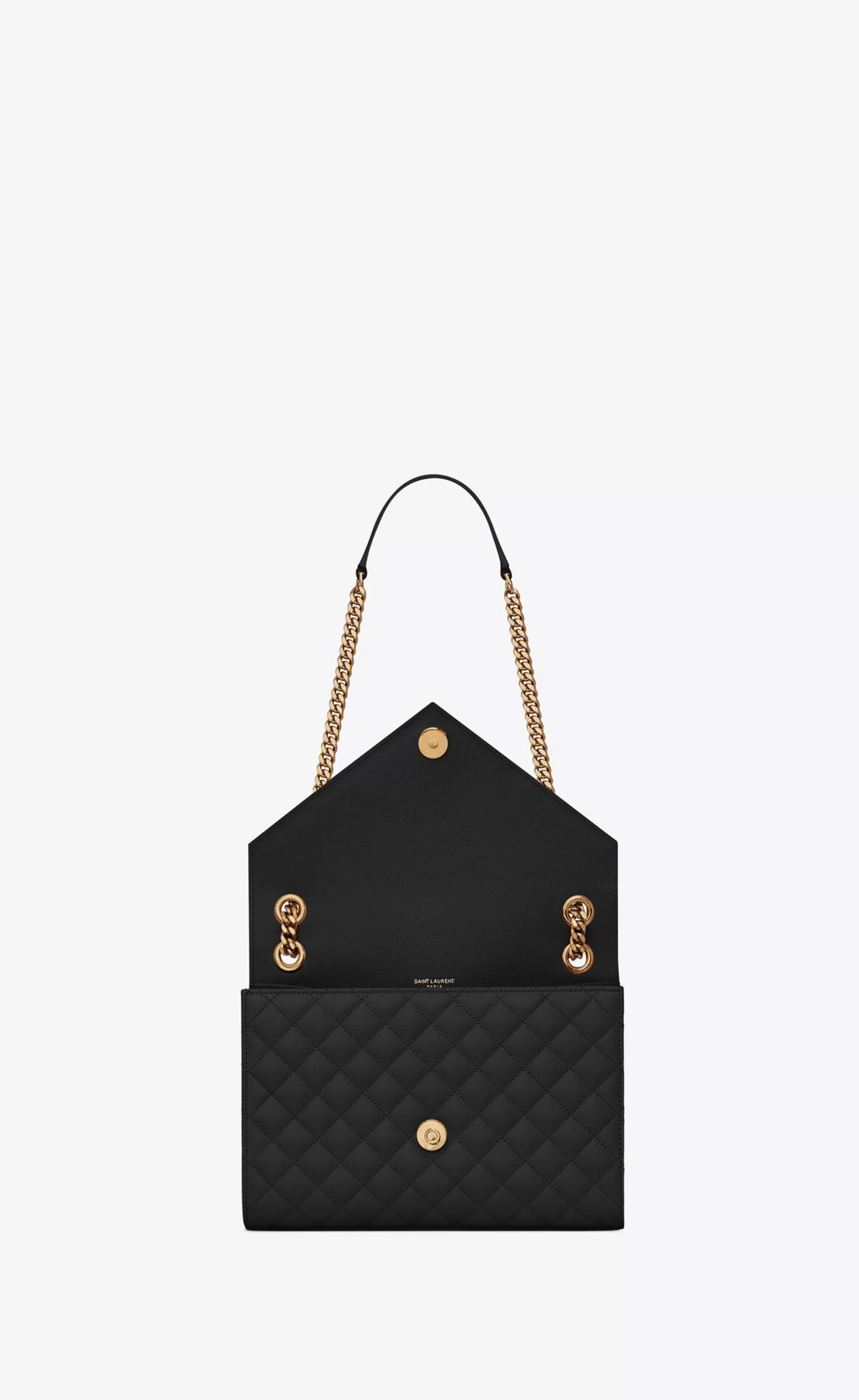 Women Saint Laurent SHOULDER BAGS | ENVELOPE^ENVELOPE MEDIUM IN QUILTED GRAIN DE POUDRE EMBOSSED LEATHER | | YSL.com