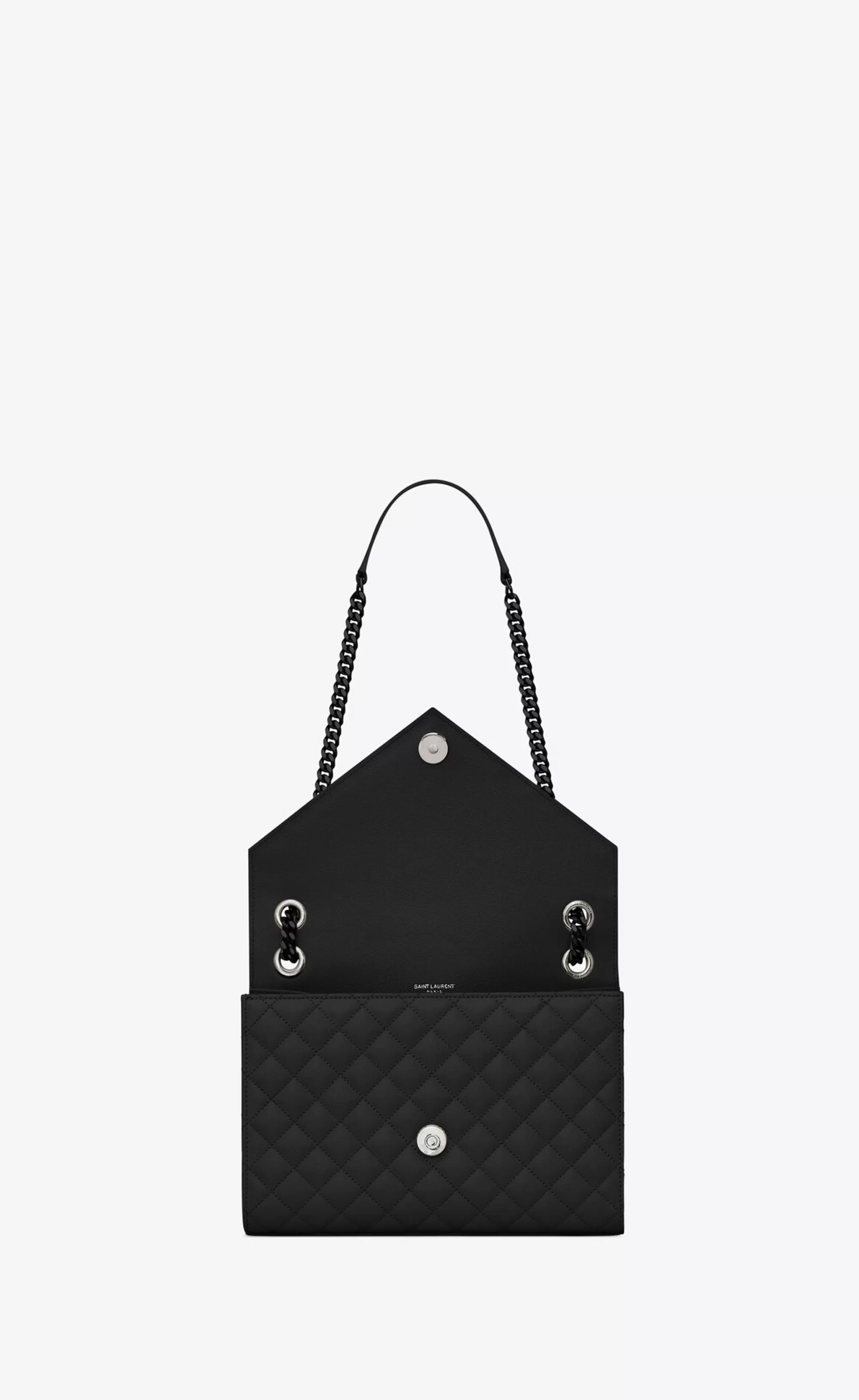 Women Saint Laurent SHOULDER BAGS | ENVELOPE^ENVELOPE MEDIUM IN QUILTED GRAIN DE POUDRE EMBOSSED LEATHER | | YSL.com