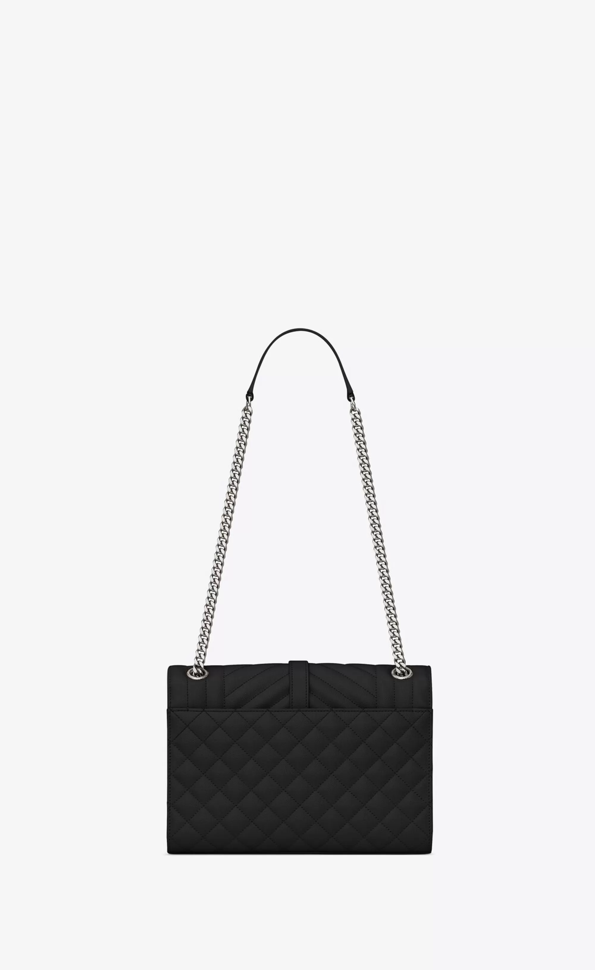 Women Saint Laurent SHOULDER BAGS | ENVELOPE^ENVELOPE MEDIUM IN QUILTED GRAIN DE POUDRE EMBOSSED LEATHER | | YSL.com
