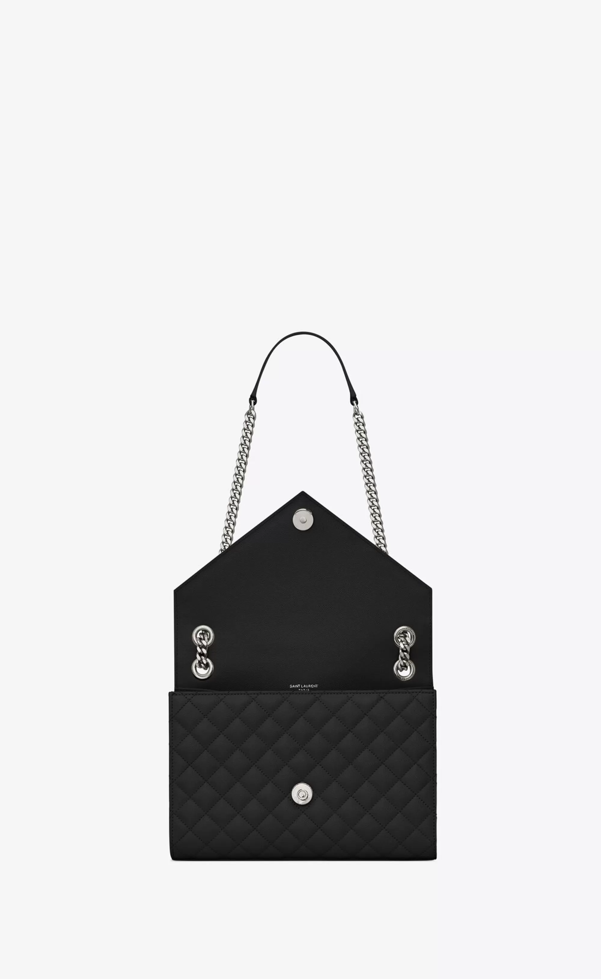 Women Saint Laurent SHOULDER BAGS | ENVELOPE^ENVELOPE MEDIUM IN QUILTED GRAIN DE POUDRE EMBOSSED LEATHER | | YSL.com