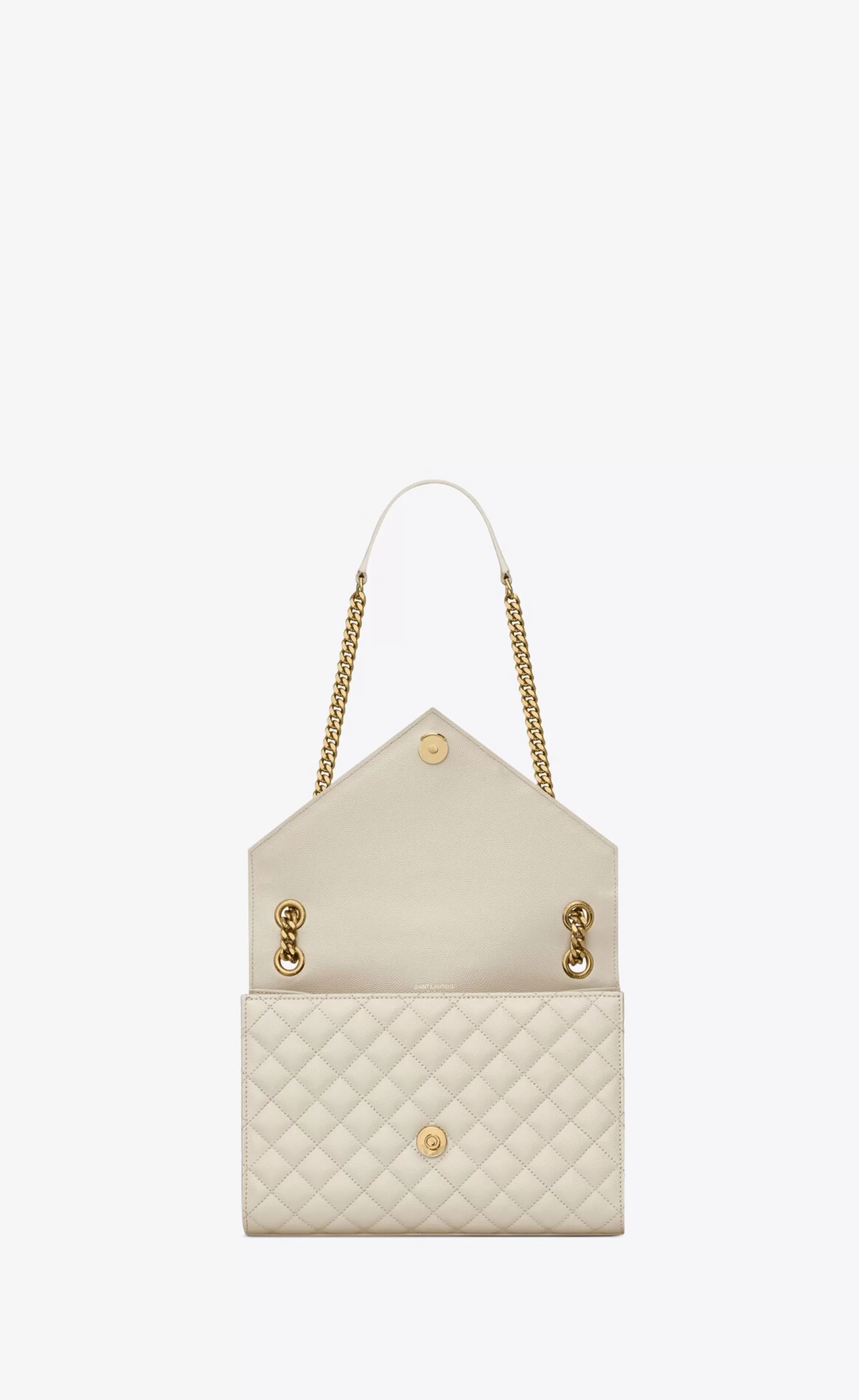 Women Saint Laurent ENVELOPE | SHOULDER BAGS^ENVELOPE MEDIUM IN QUILTED GRAIN DE POUDRE EMBOSSED LEATHER | | YSL.com
