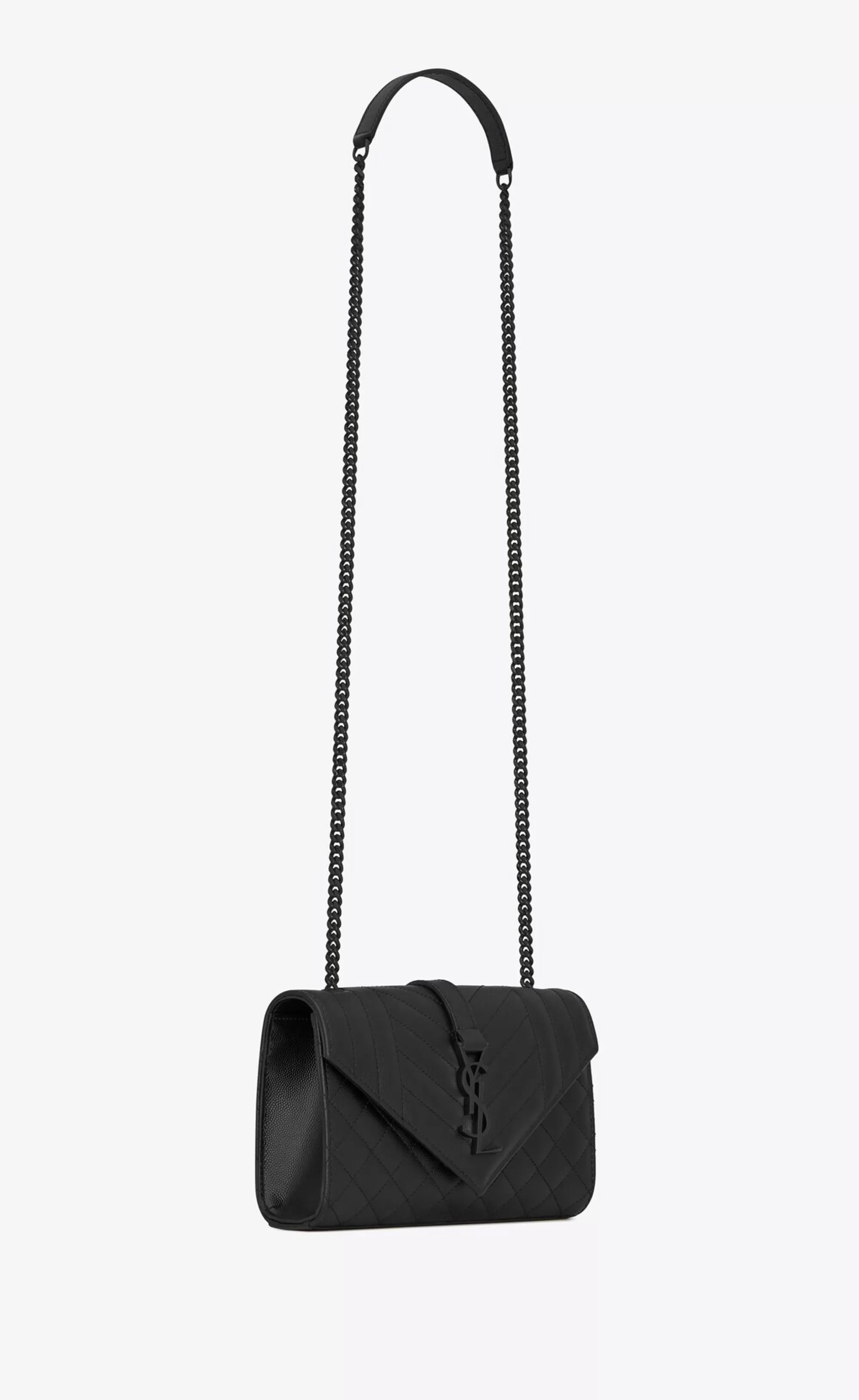 Women Saint Laurent CROSSBODY BAGS | ENVELOPE^ENVELOPE SMALL IN QUILTED GRAIN DE POUDRE EMBOSSED LEATHER | | YSL.com