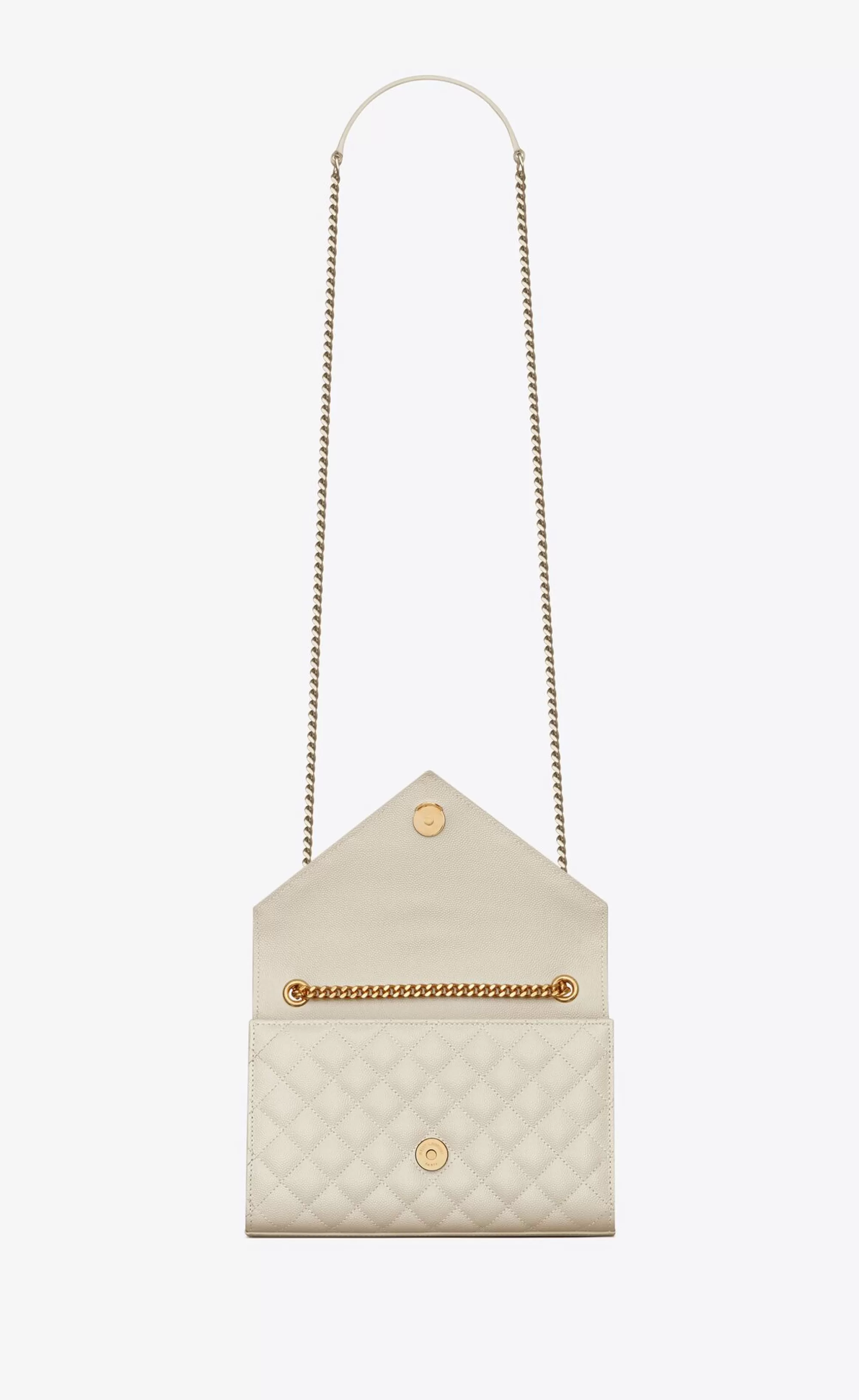 Women Saint Laurent CROSSBODY BAGS | ENVELOPE^ENVELOPE SMALL IN QUILTED GRAIN DE POUDRE EMBOSSED LEATHER | | YSL.com