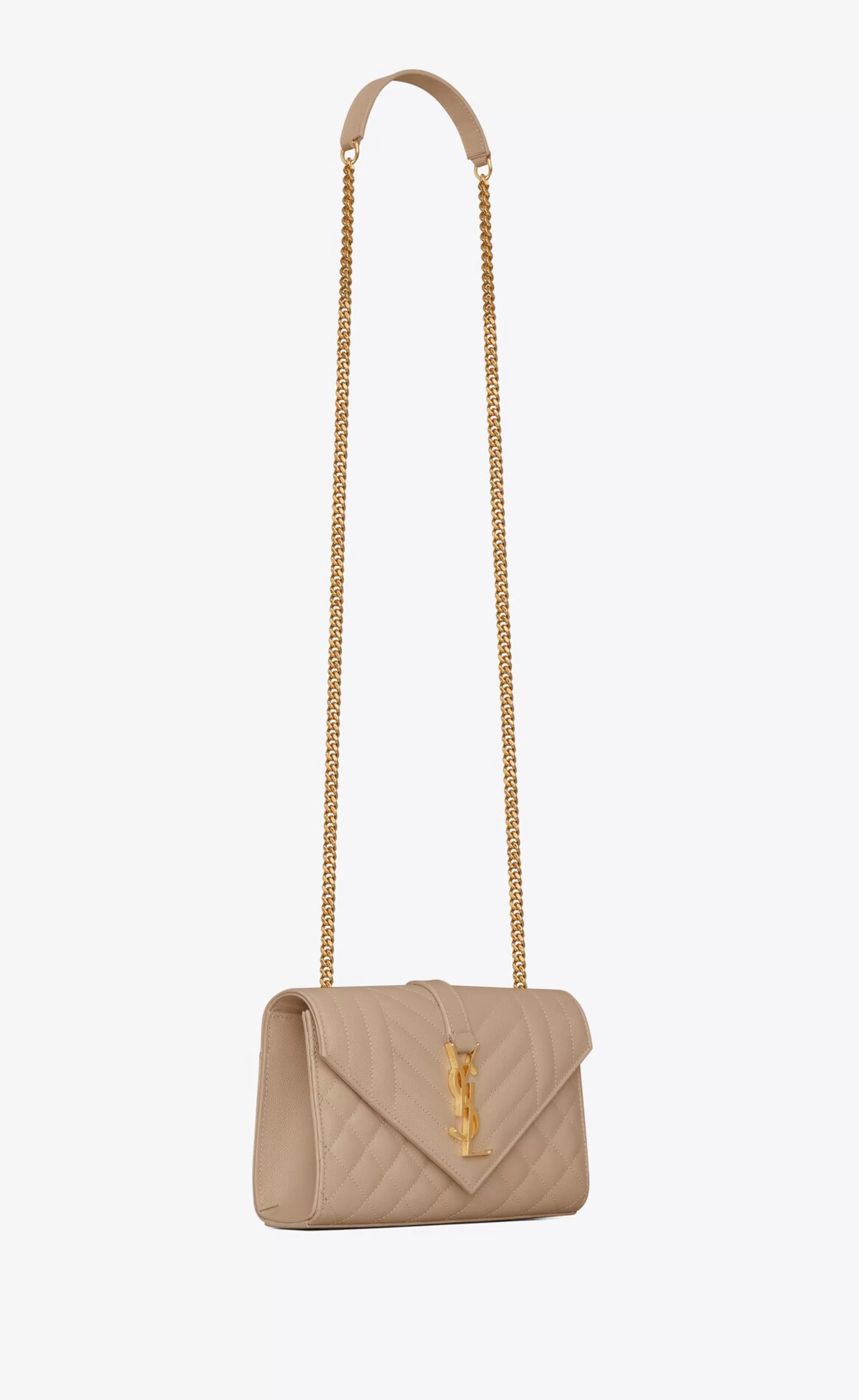 Women Saint Laurent CROSSBODY BAGS | ENVELOPE^ENVELOPE SMALL IN QUILTED GRAIN DE POUDRE EMBOSSED LEATHER | | YSL.com