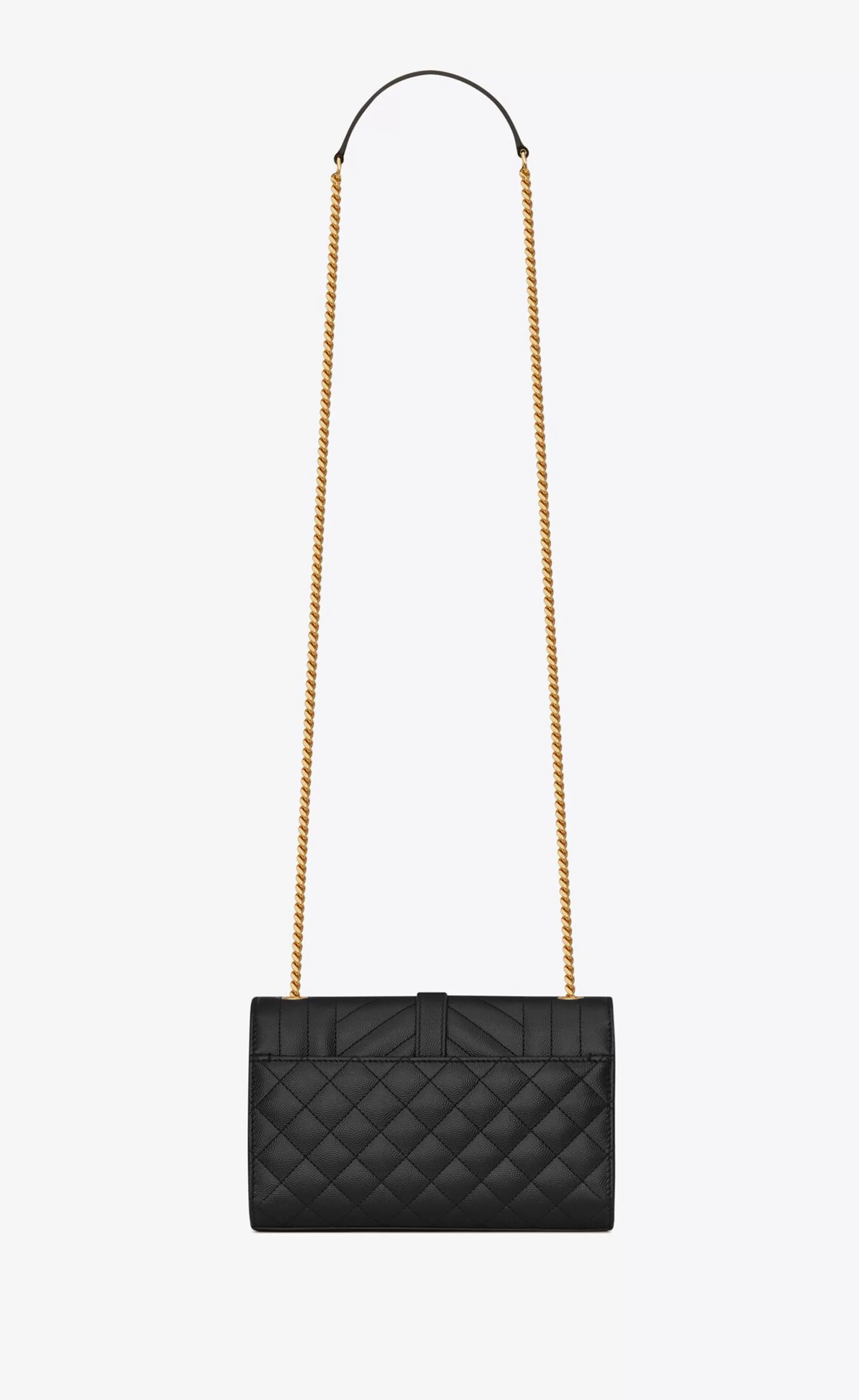 Women Saint Laurent CROSSBODY BAGS | ENVELOPE^ENVELOPE SMALL IN QUILTED GRAIN DE POUDRE EMBOSSED LEATHER | | YSL.com