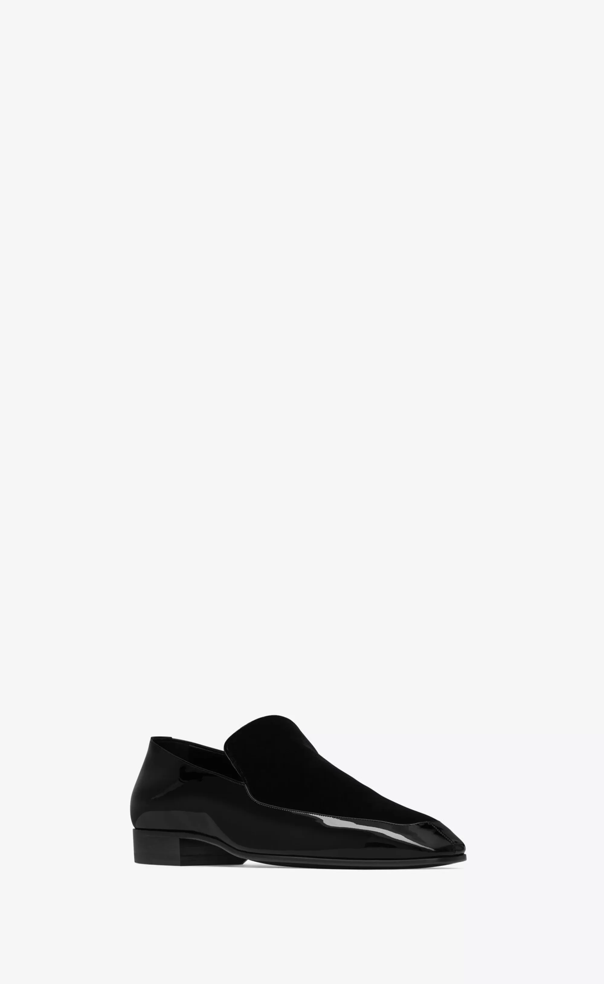 Saint Laurent LOAFERS AND DERBIES | NEW ARRIVALS^GABRIEL Loafers In Patent Leather And Velvet | | YSL.com