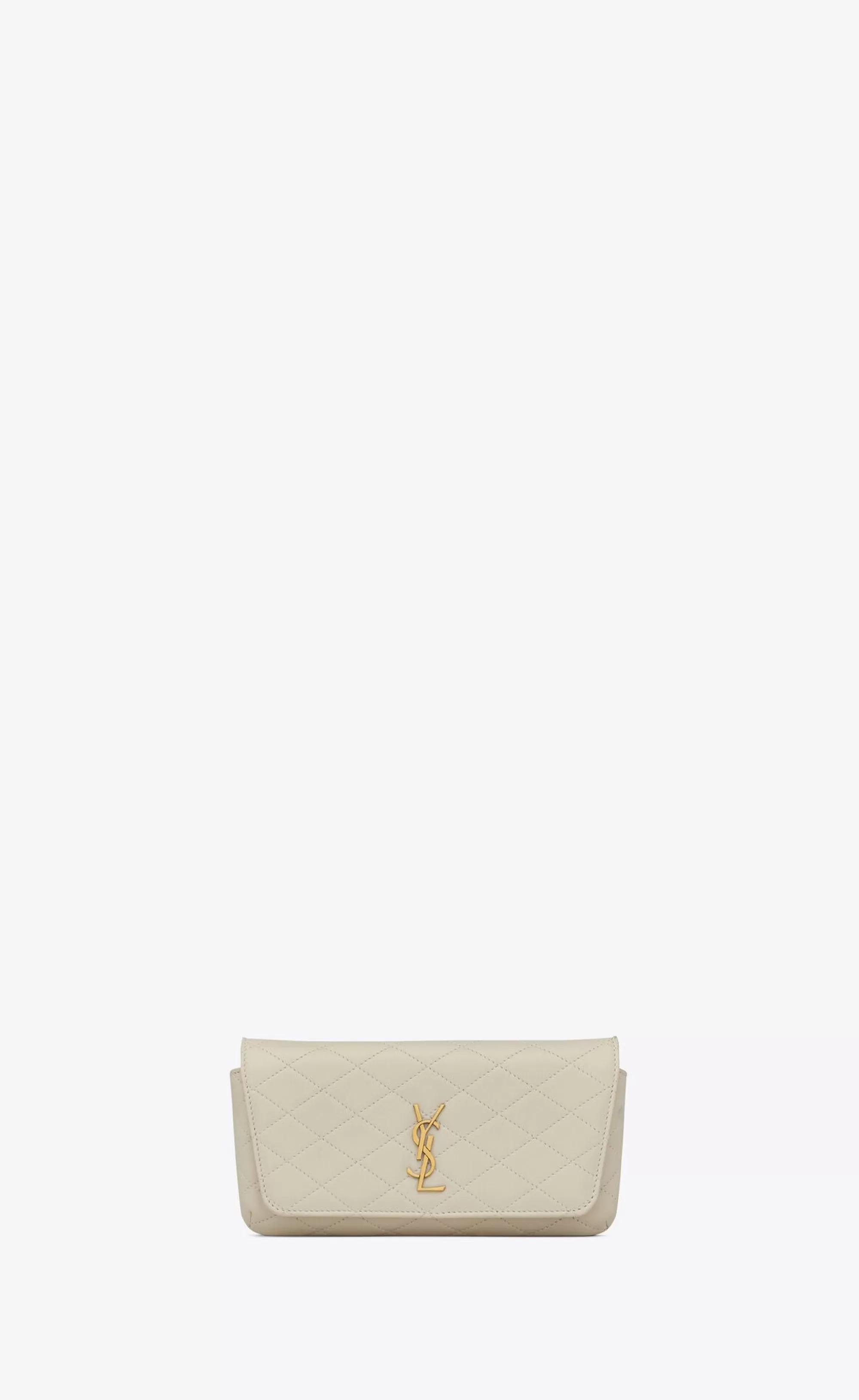 Women Saint Laurent SMALL ACCESSORIES | GABY^GABY Chain Phone Holder In Quilted Lambskin | | YSL.com