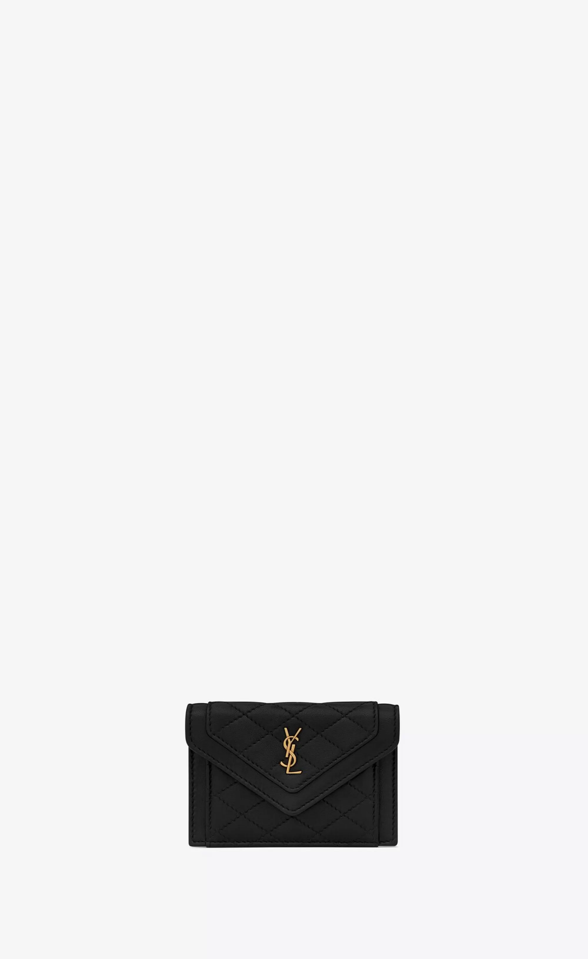 Women Saint Laurent CARD CASES^GABY FLAP CARD CASE IN QUILTED LAMBSKIN | | YSL.com