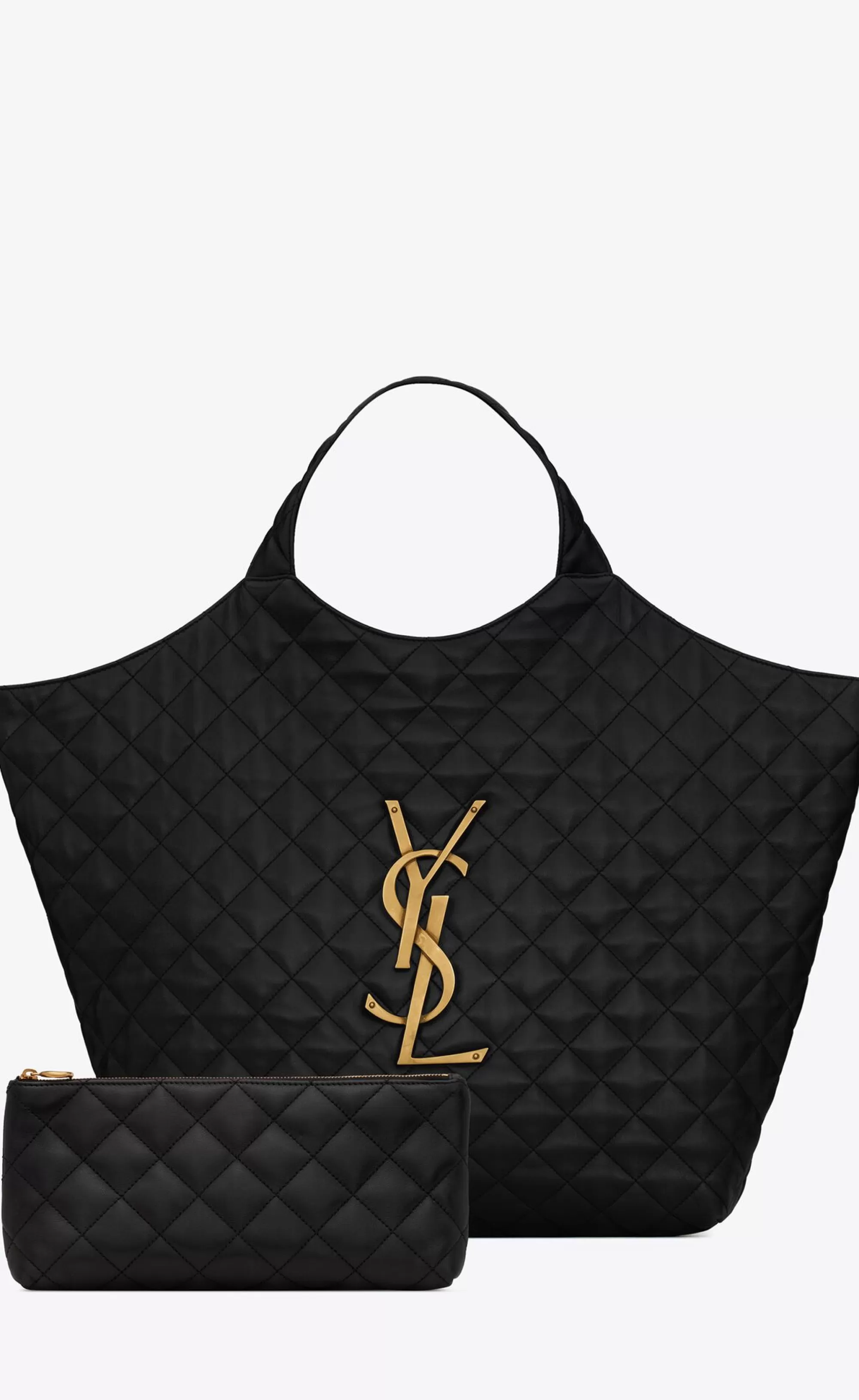 Women Saint Laurent TOTES AND SHOPPINGS | SHOULDER BAGS^ICARE Maxi Shopping Bag In Quilted Lambskin | | YSL.com
