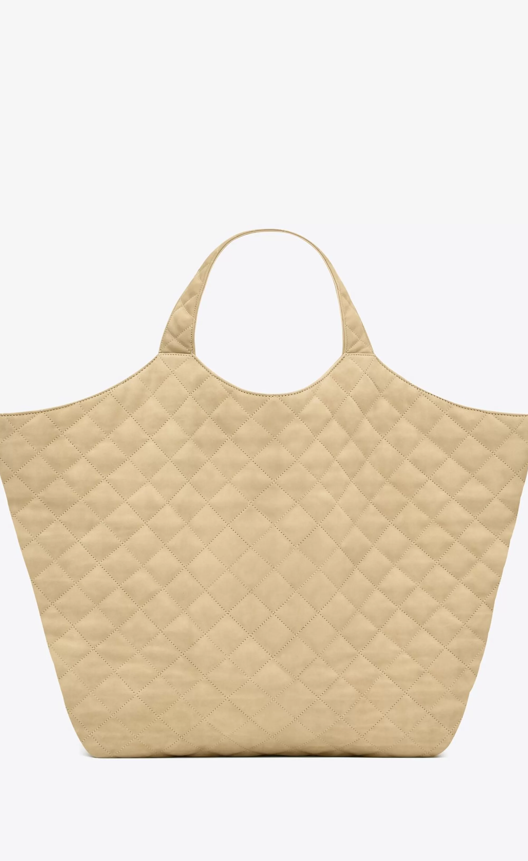 Women Saint Laurent TOTES AND SHOPPINGS | MAXI BAGS^ICARE Maxi Shopping Bag In Quilted Nubuck Suede | | YSL.com