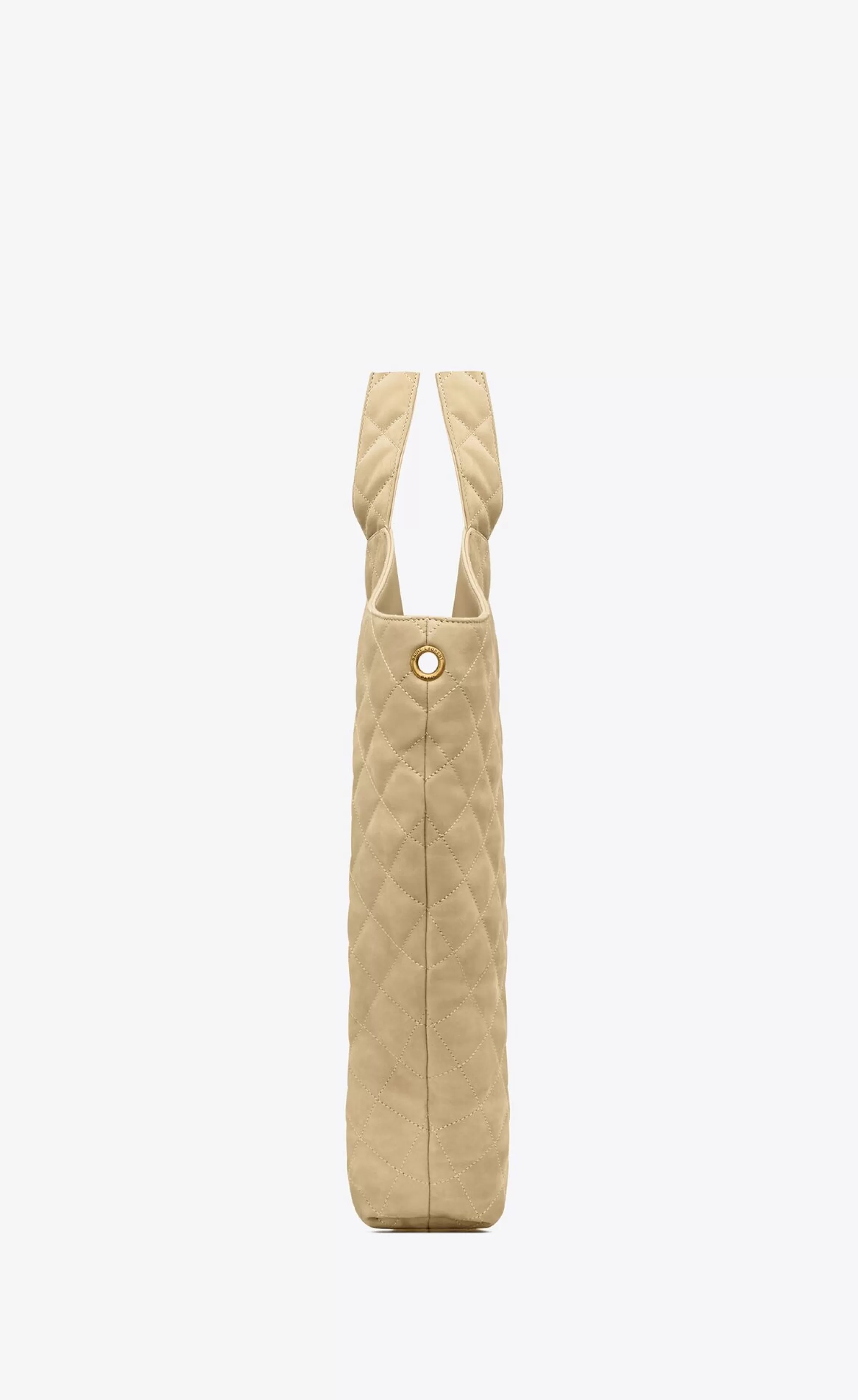 Women Saint Laurent TOTES AND SHOPPINGS | MAXI BAGS^ICARE Maxi Shopping Bag In Quilted Nubuck Suede | | YSL.com