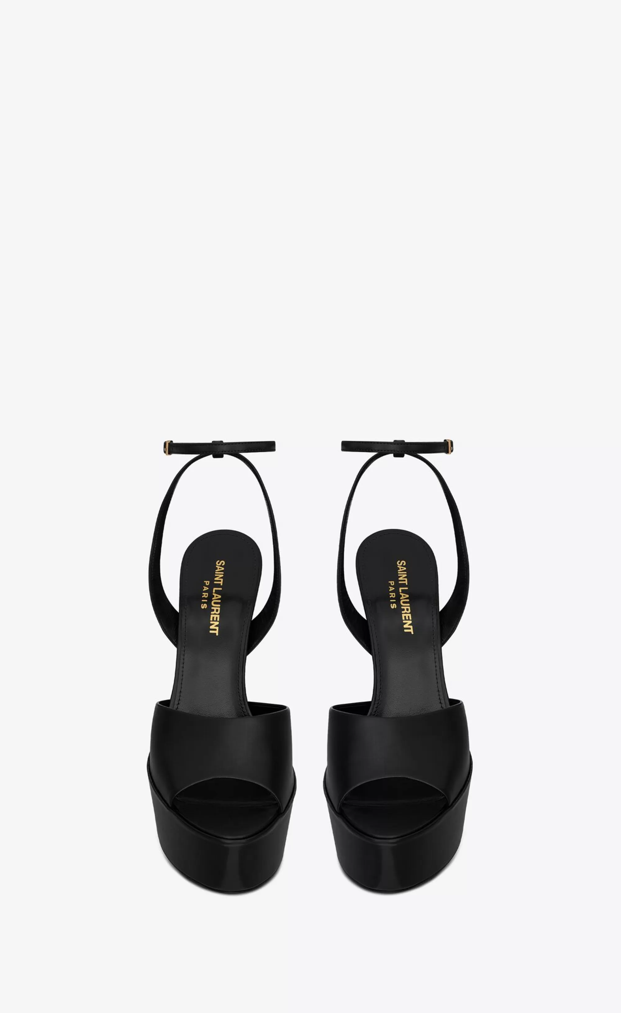 Women Saint Laurent High Heel Sandals^Jodie Platform Sandals In Shiny Leather | | YSL.com