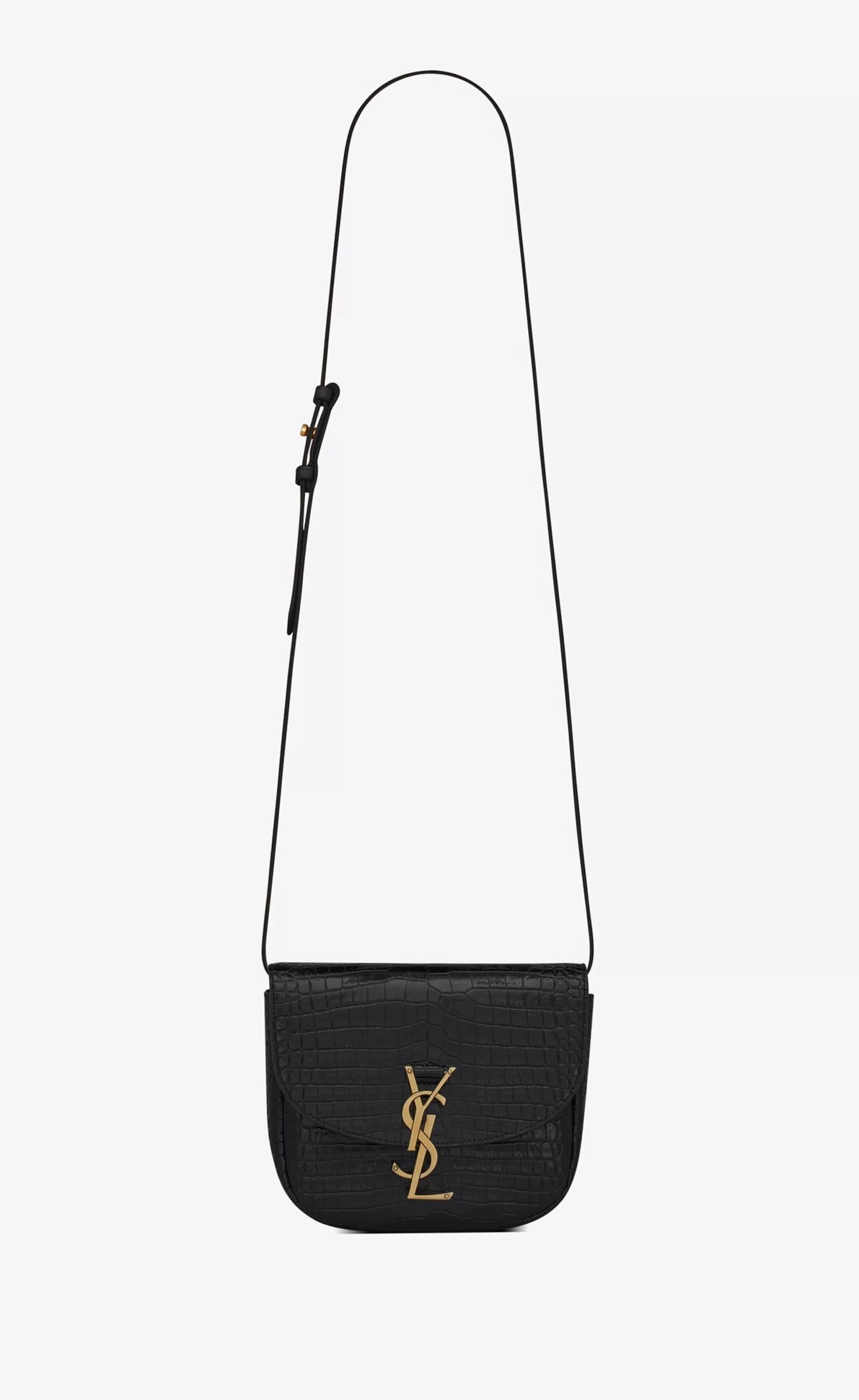 Women Saint Laurent CROSSBODY BAGS^KAIA SMALL SATCHEL IN SHINY CROCODILE-EMBOSSED LEATHER | | YSL.com
