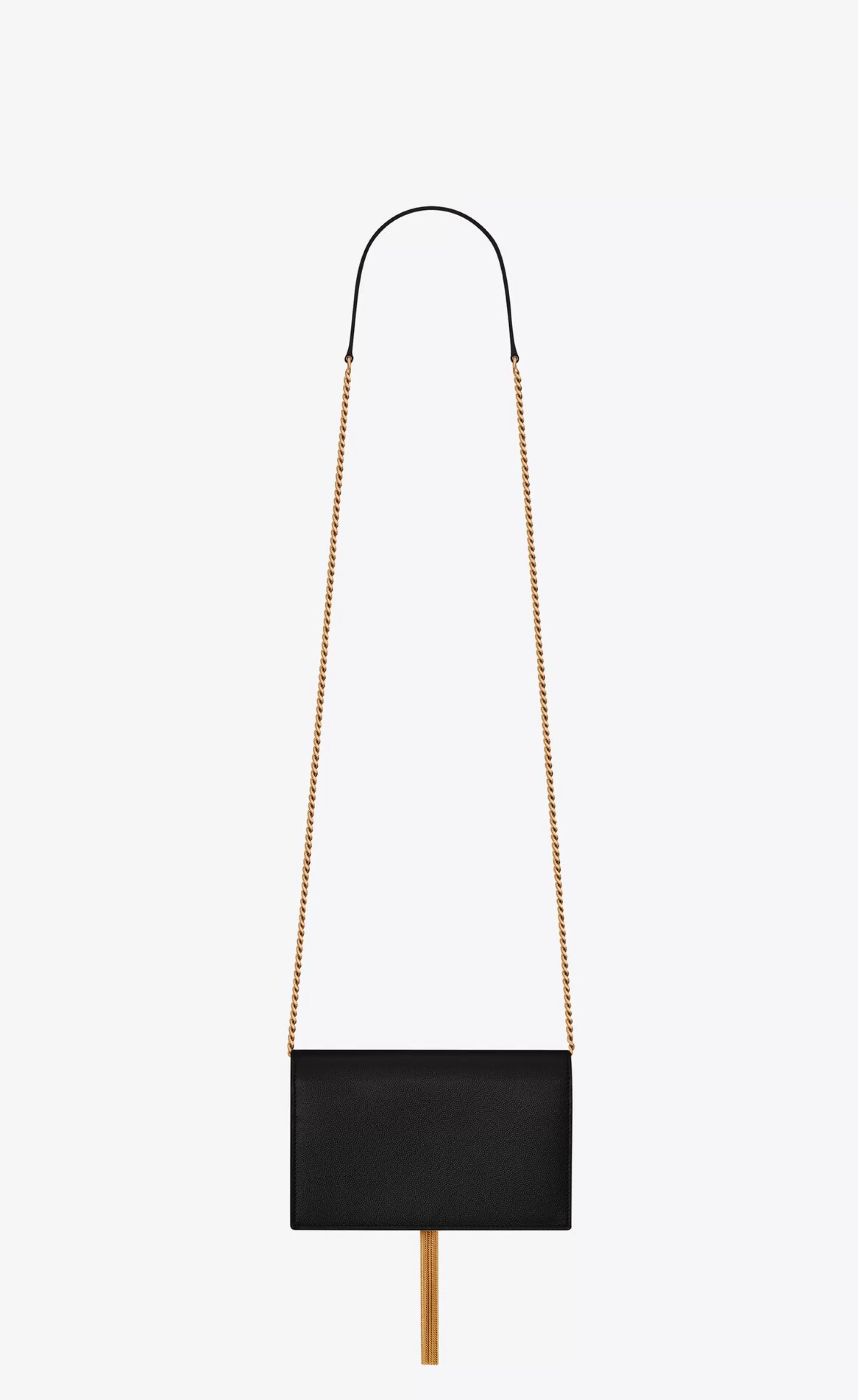 Women Saint Laurent CHAIN WALLETS | MINI BAGS^Kate Chain Wallet In GRAIN DE POUDRE LEATHER | | YSL.com