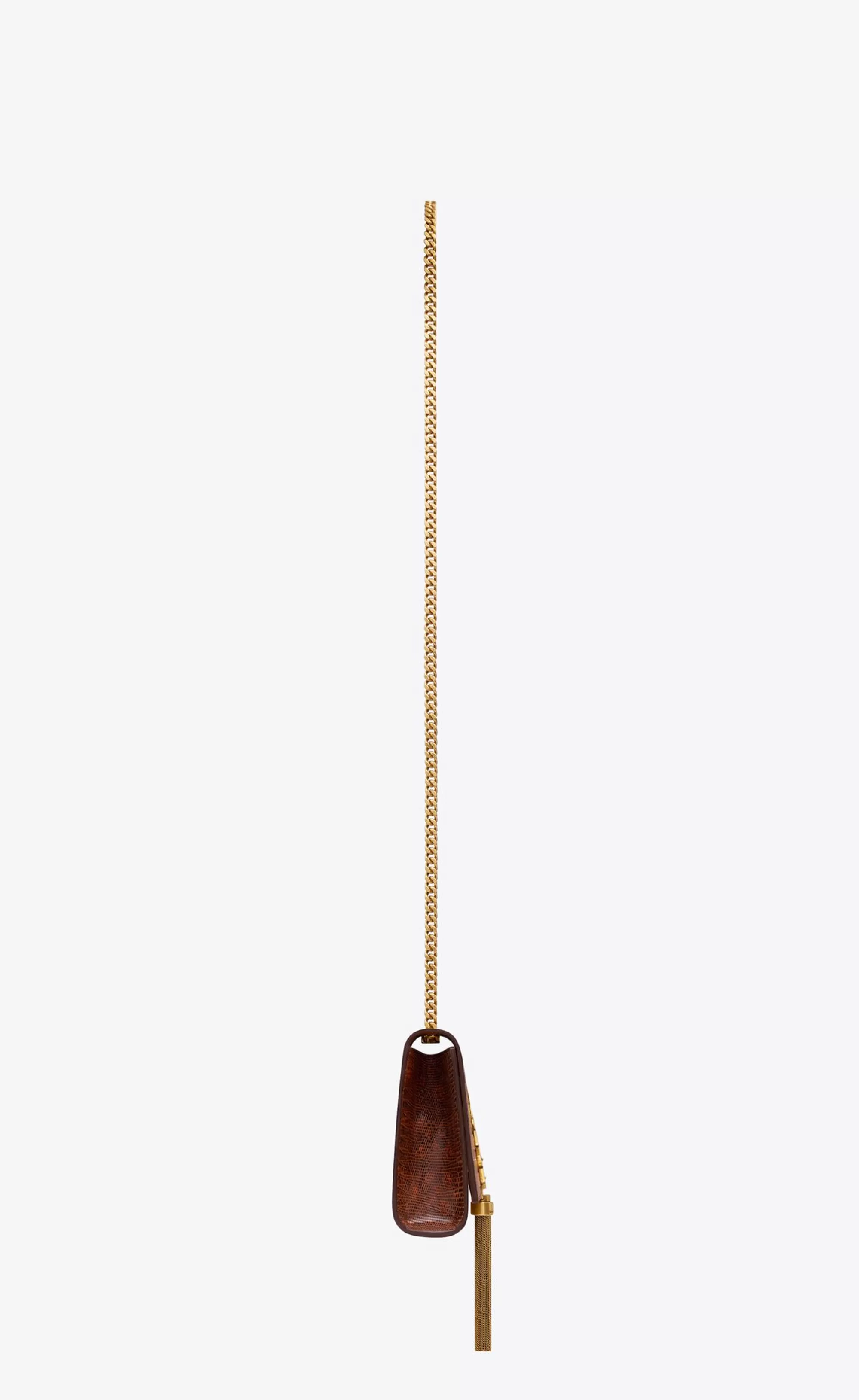 Women Saint Laurent KATE^KATE SMALL Tassel In Lacquered Lizard Skin | | YSL.com