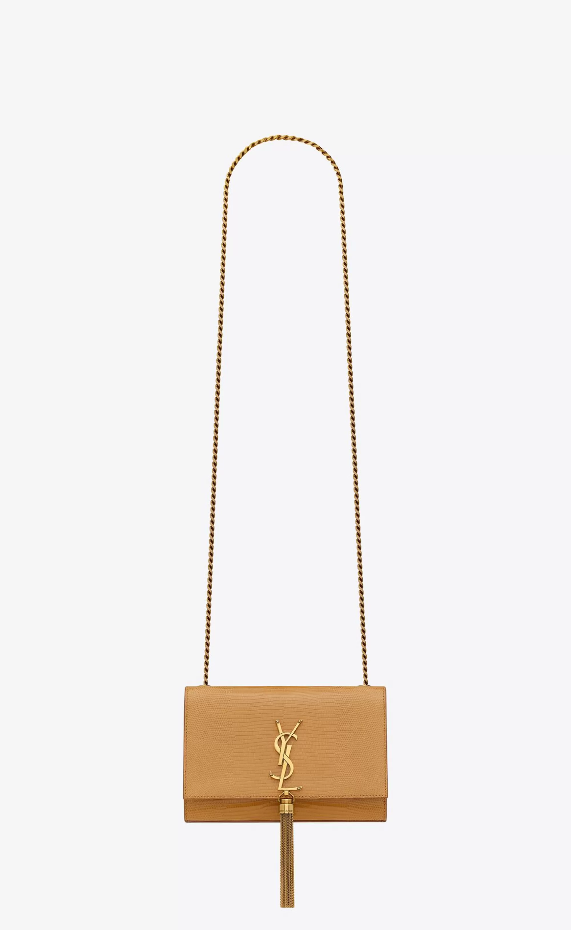 Women Saint Laurent KATE^KATE SMALL With Tassel In Shiny Lizard | | YSL.com