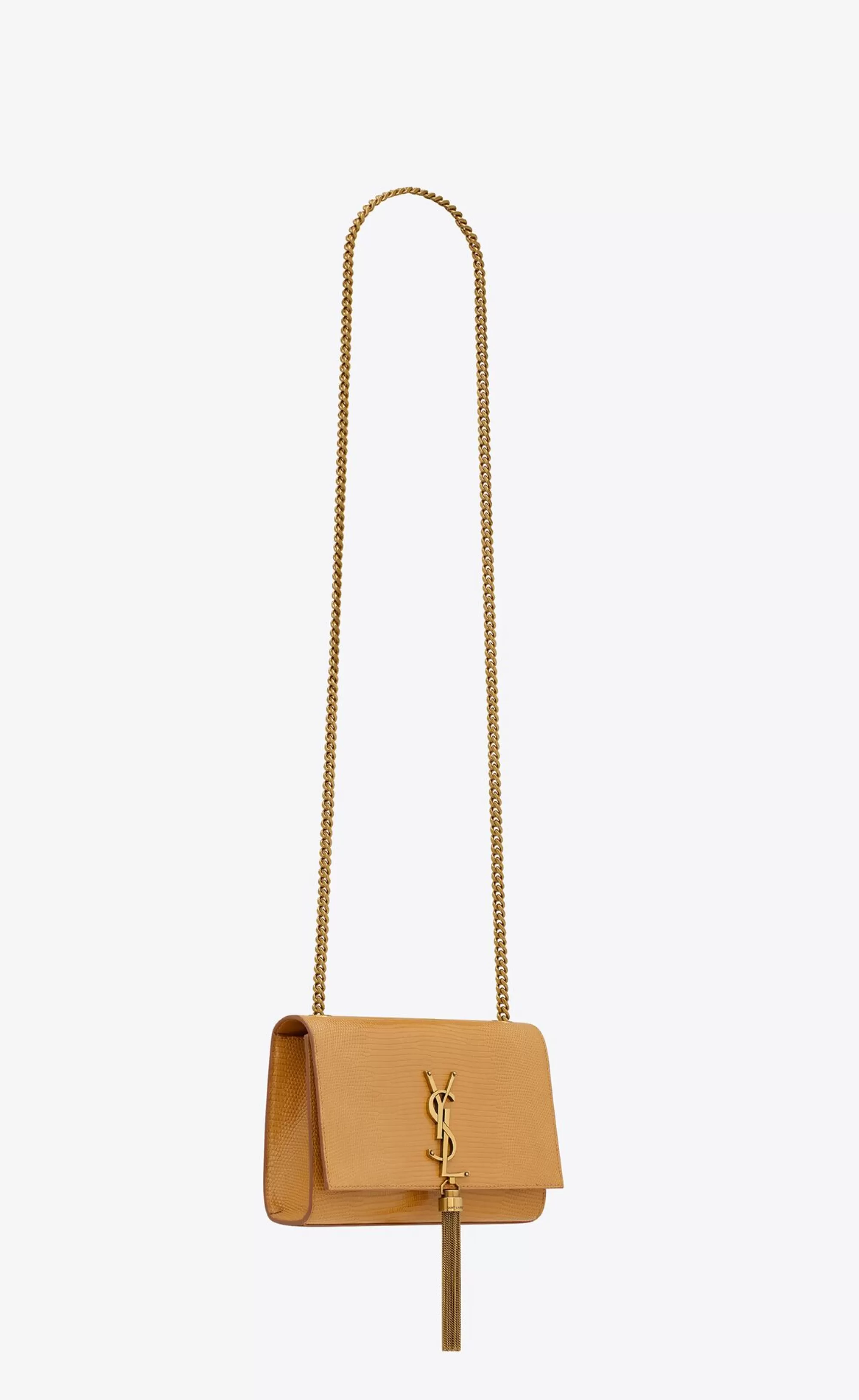 Women Saint Laurent KATE^KATE SMALL With Tassel In Shiny Lizard | | YSL.com