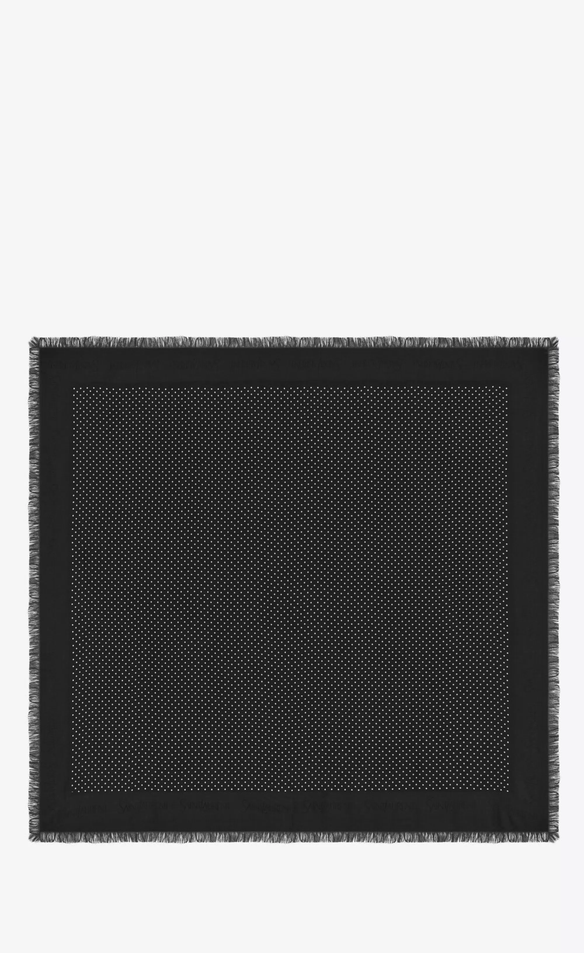 Women Saint Laurent TEXTILE ACCESSORIES | SQUARE SCARVES^Large Square Scarf In Dotted Modal And Silk | | YSL.com