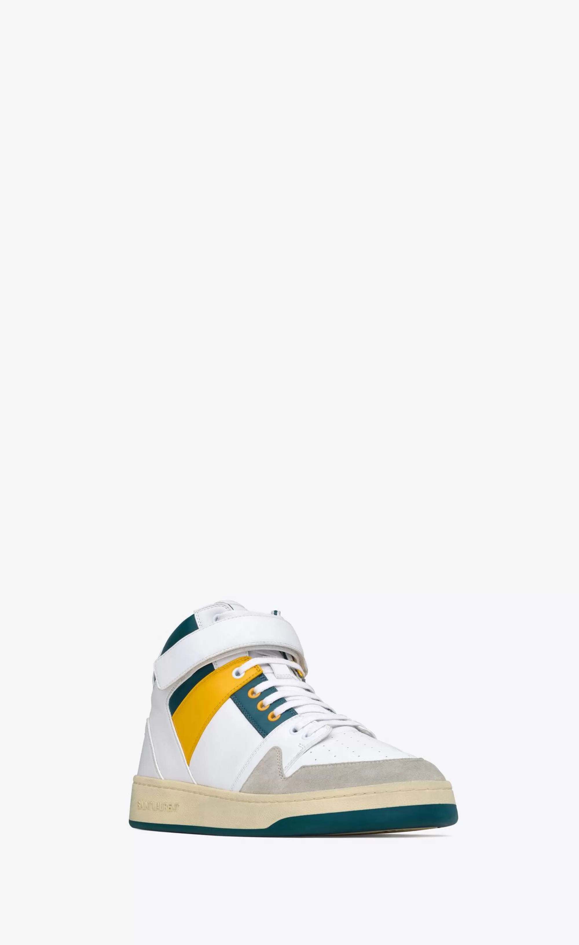 Saint Laurent SNEAKERS | NEW ARRIVALS^LAX Mid-top Sneakers In Smooth Leather And Suede | | YSL.com