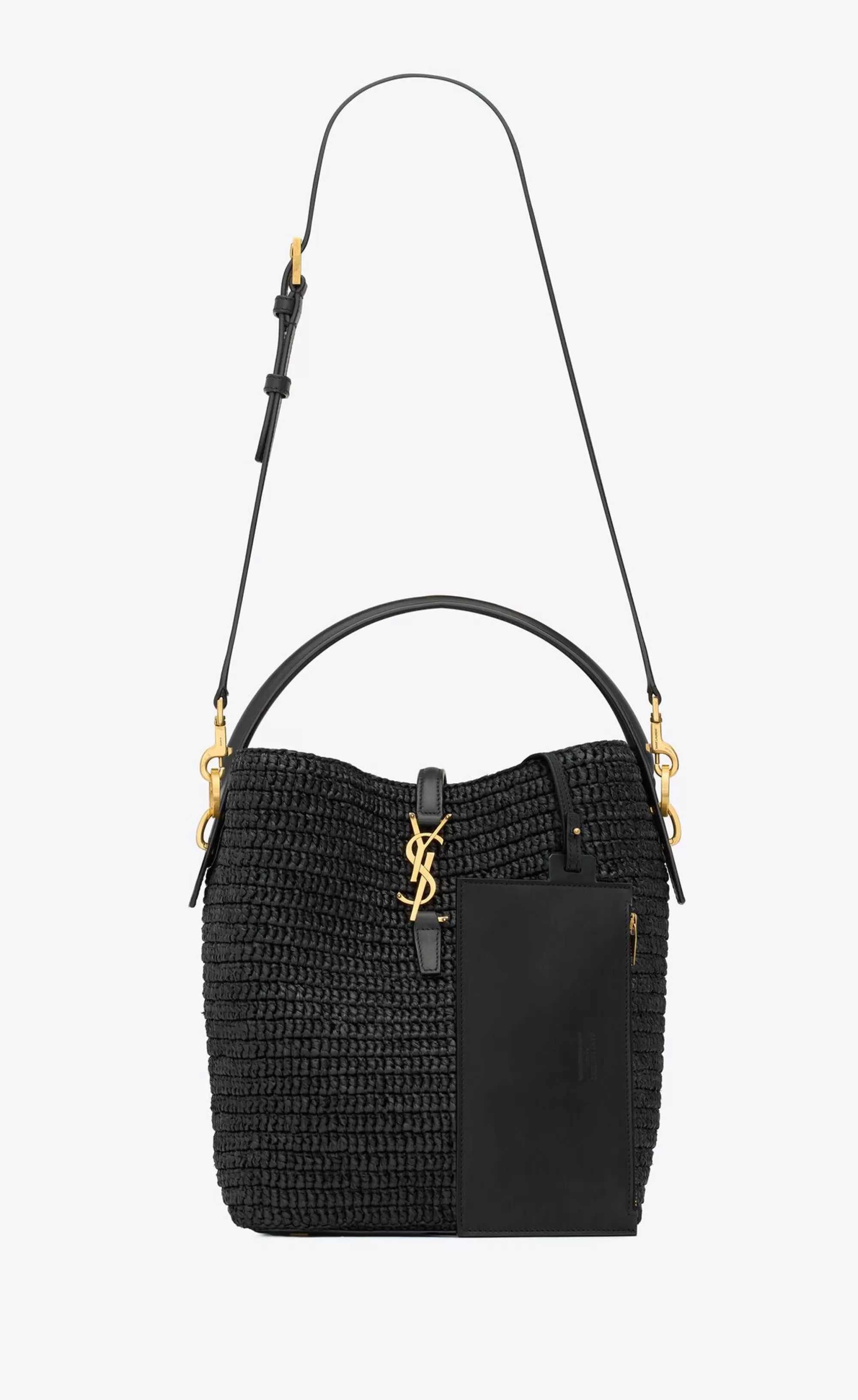 Women Saint Laurent LE 37^LE 37 In Woven Raffia And Vegetable-tanned Leather | | YSL.com