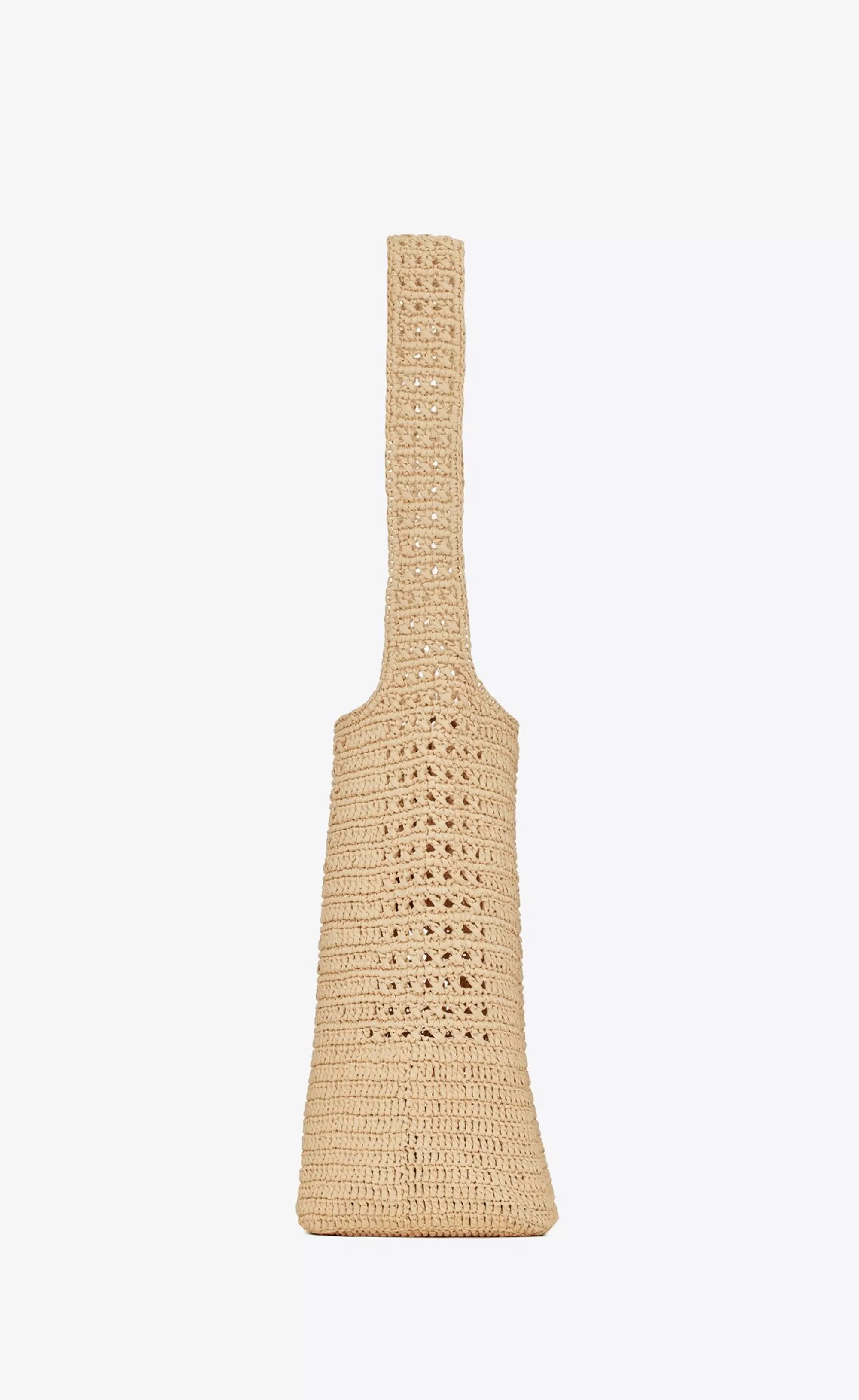 Women Saint Laurent TOTES AND SHOPPINGS | LE 5 à 7^LE 5 A 7 In Raffia Crochet And Smooth Leather | | YSL.com