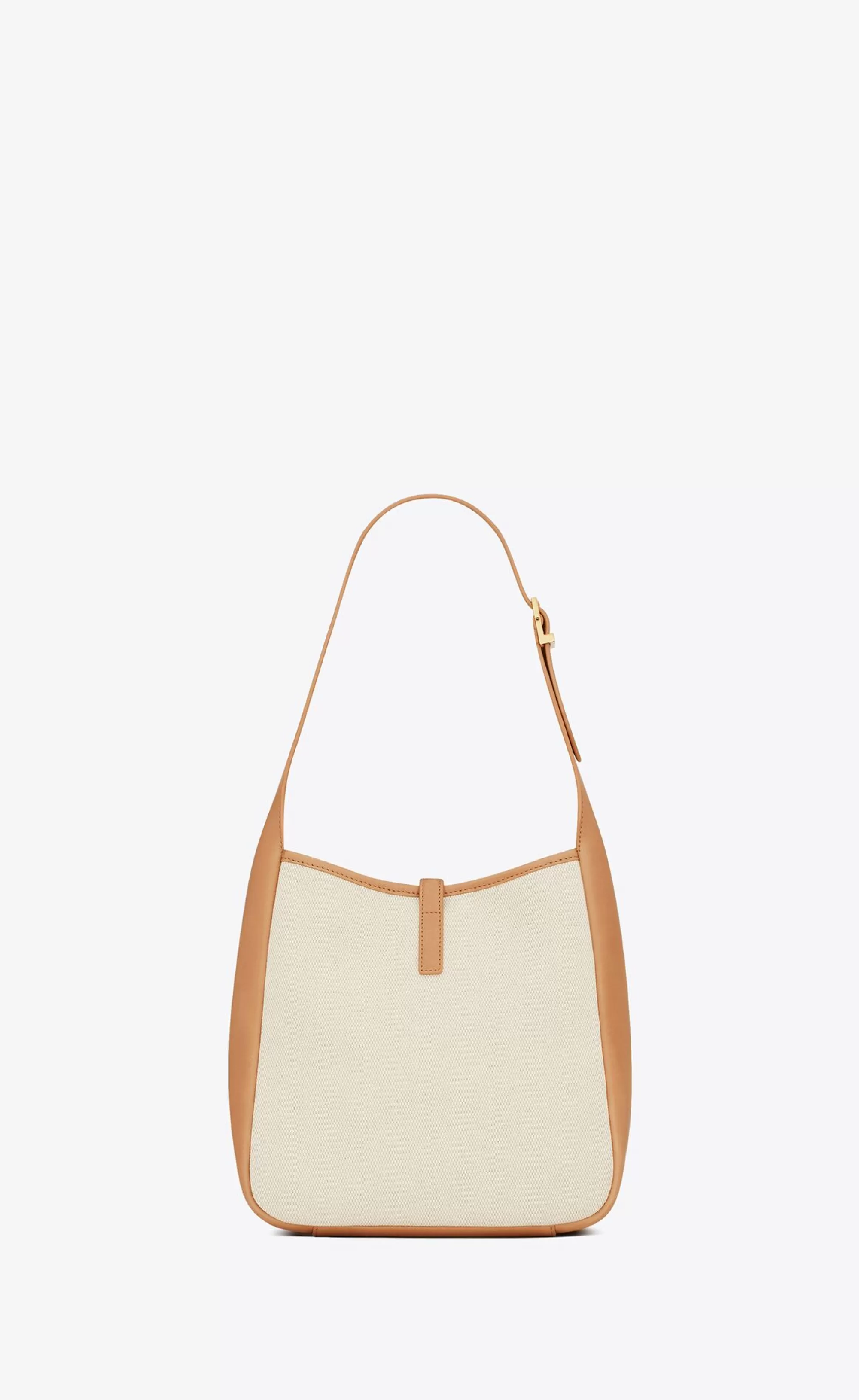 Women Saint Laurent LE 5 à 7^LE 5 À 7 SMALL Supple In Canvas And Smooth Leather | | YSL.com