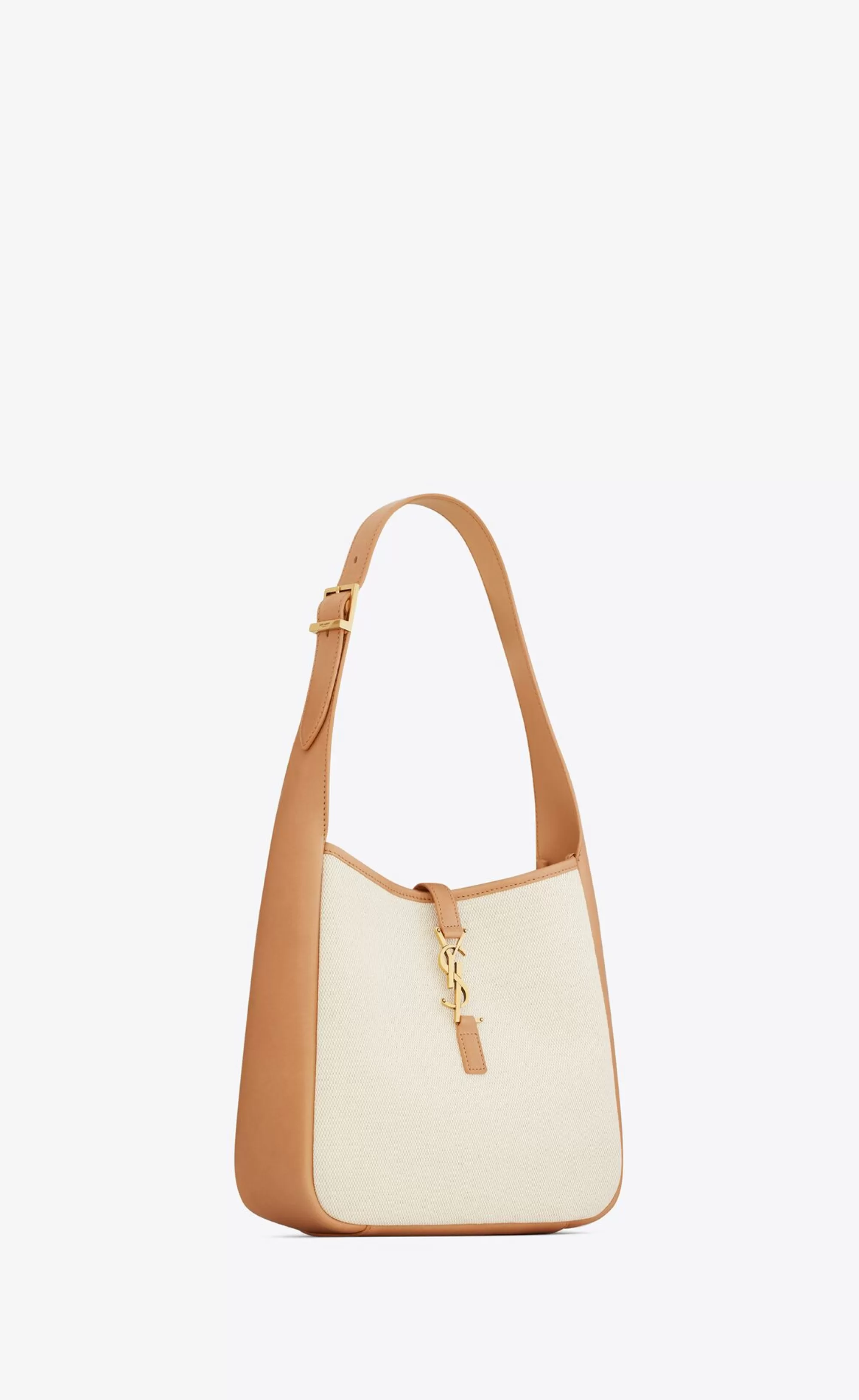 Women Saint Laurent LE 5 à 7^LE 5 À 7 SMALL Supple In Canvas And Smooth Leather | | YSL.com