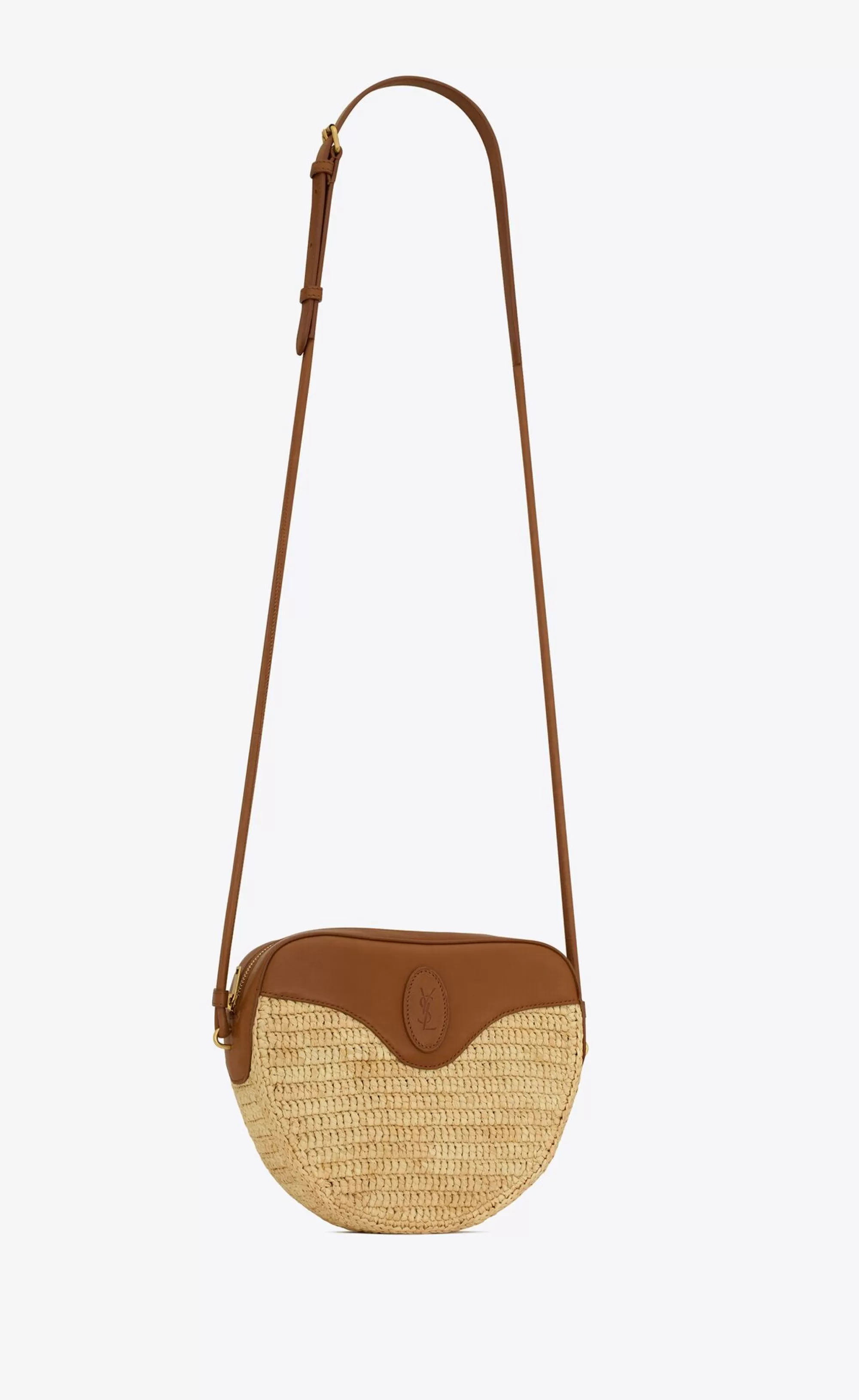 Women Saint Laurent MINI BAGS^Le Cœur In Raffia And Vegetable-tanned Leather | | YSL.com