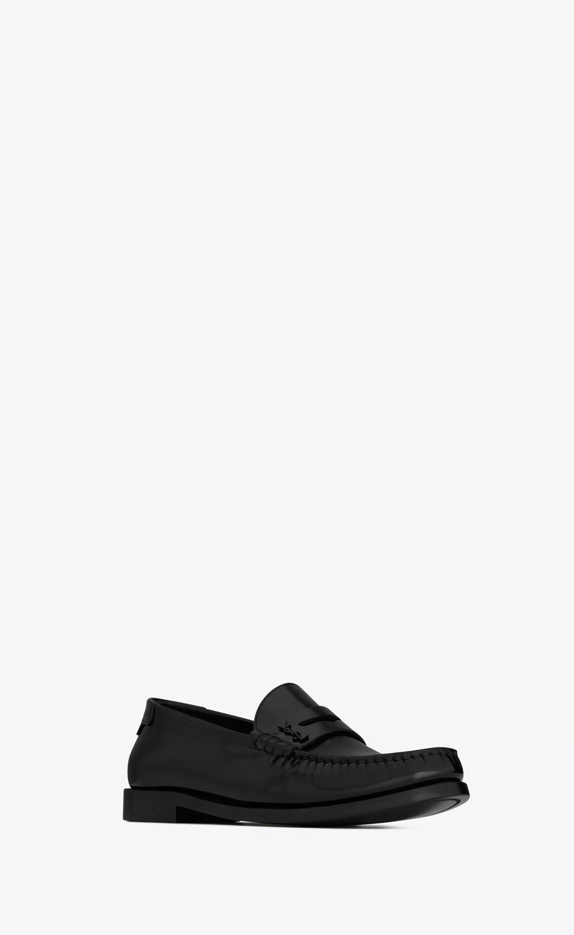 Women Saint Laurent LOAFERS | FLATS^LE LOAFER Penny Slippers In Glazed Leather | | YSL.com