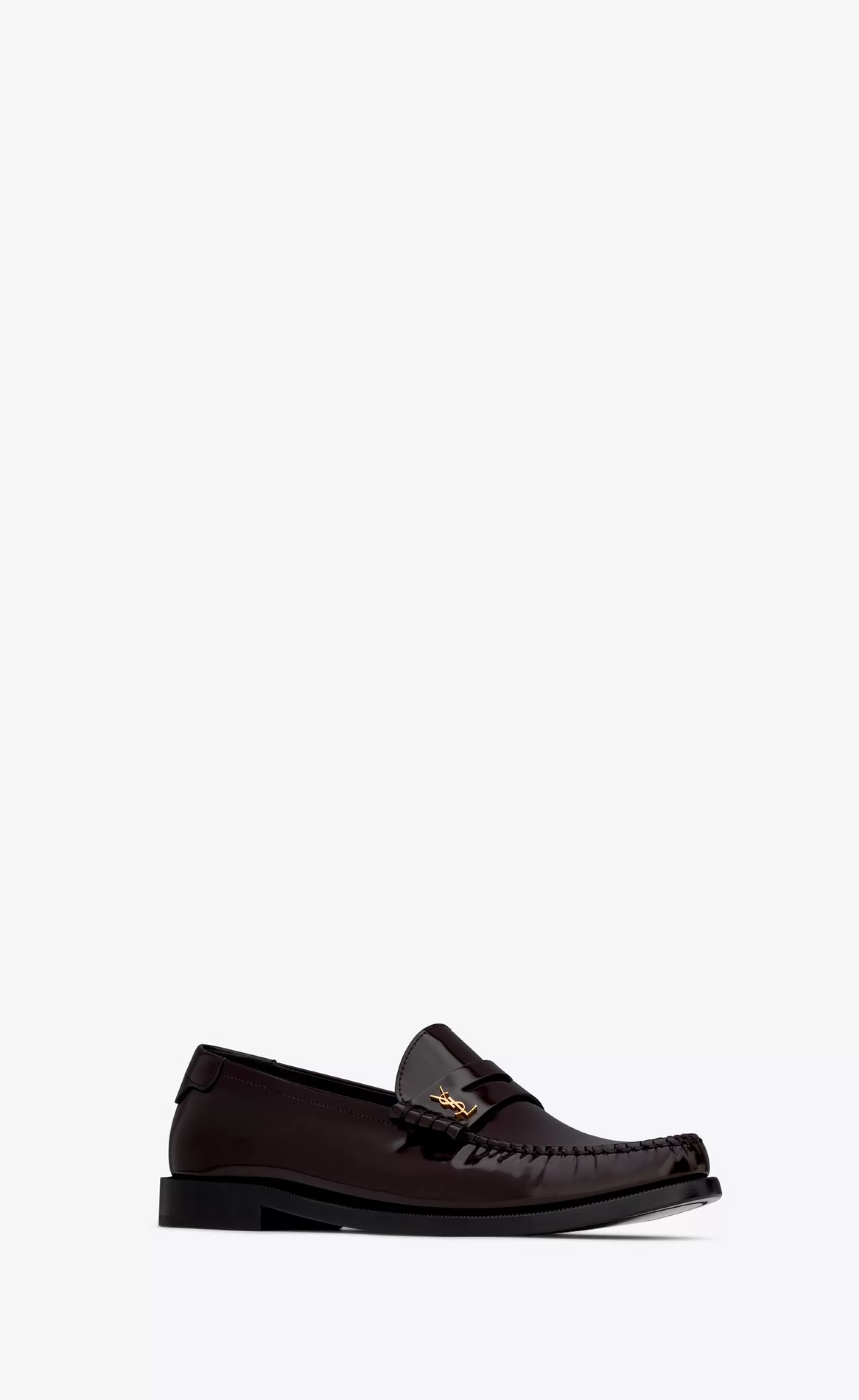 Women Saint Laurent LOAFERS | FLATS^LE LOAFER Penny Slippers In Glazed Leather | | YSL.com