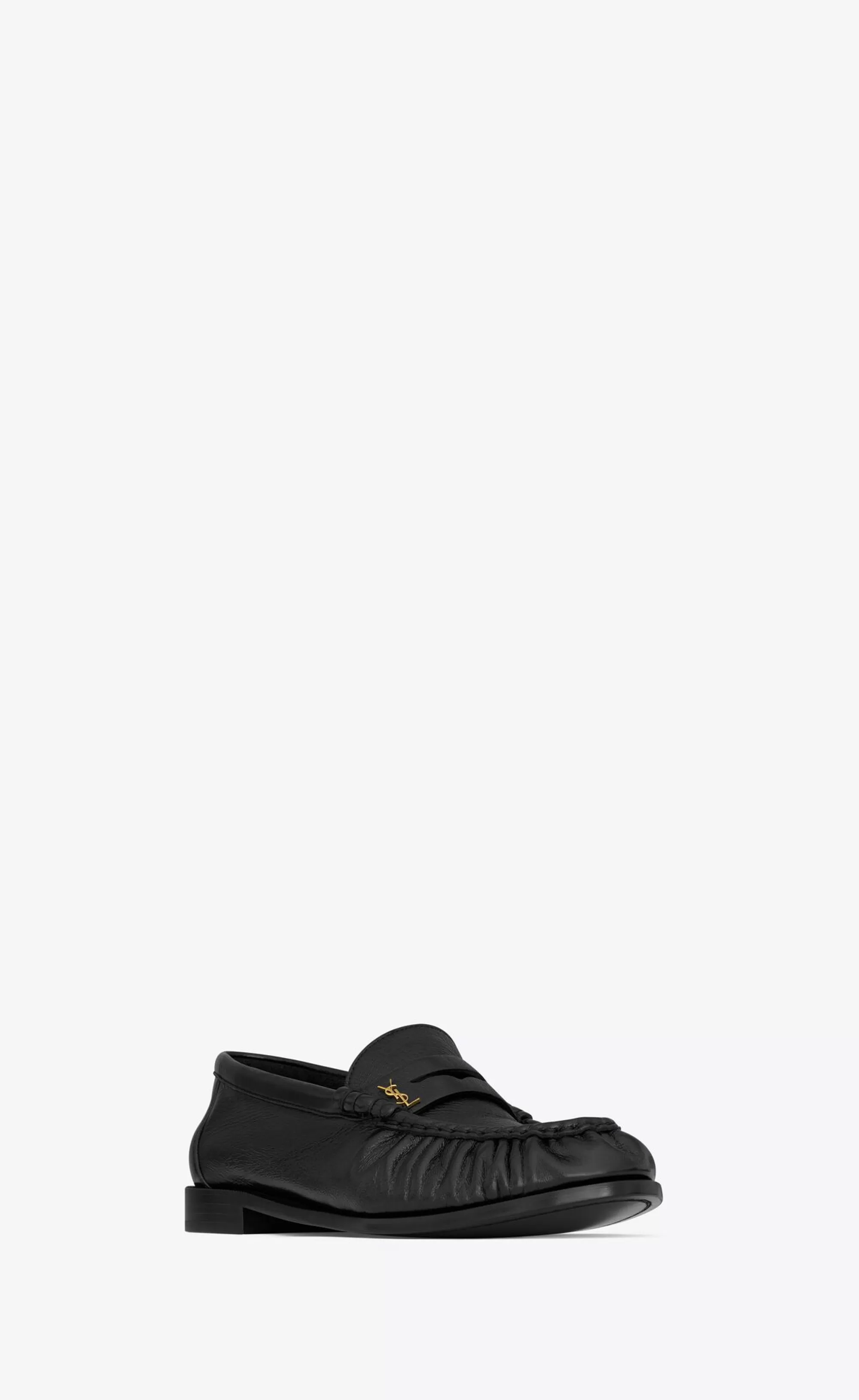 Saint Laurent LOAFERS AND DERBIES | NEW ARRIVALS^LE LOAFER Penny Slippers In Shiny Creased Leather | | YSL.com