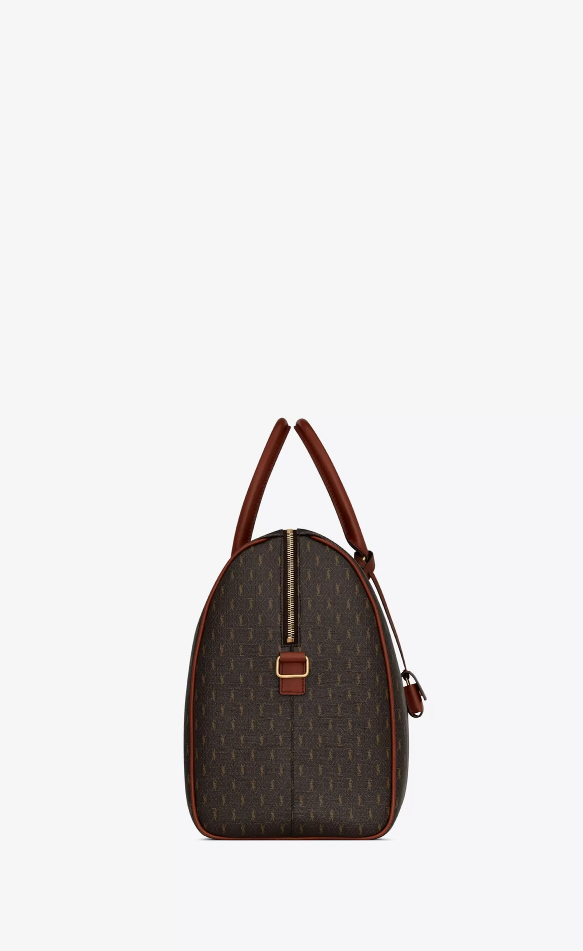 Saint Laurent TRAVEL BAGS^LE MONOGRAMME 48H DUFFLE IN CASSANDRE CANVAS AND VEGETABLE TANNED LEATHER | | YSL.com