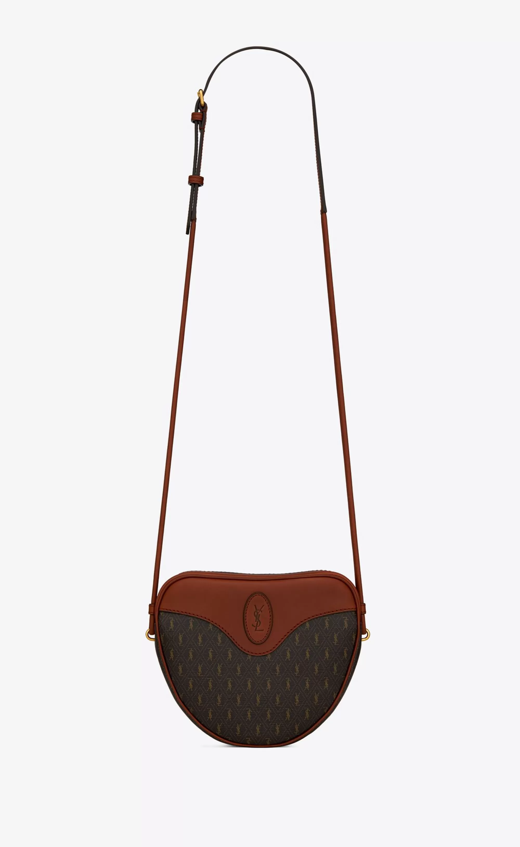 Women Saint Laurent CROSSBODY BAGS^LE MONOGRAMME CŒUR BAG IN CASSANDRE CANVAS AND SMOOTH LEATHER | | YSL.com