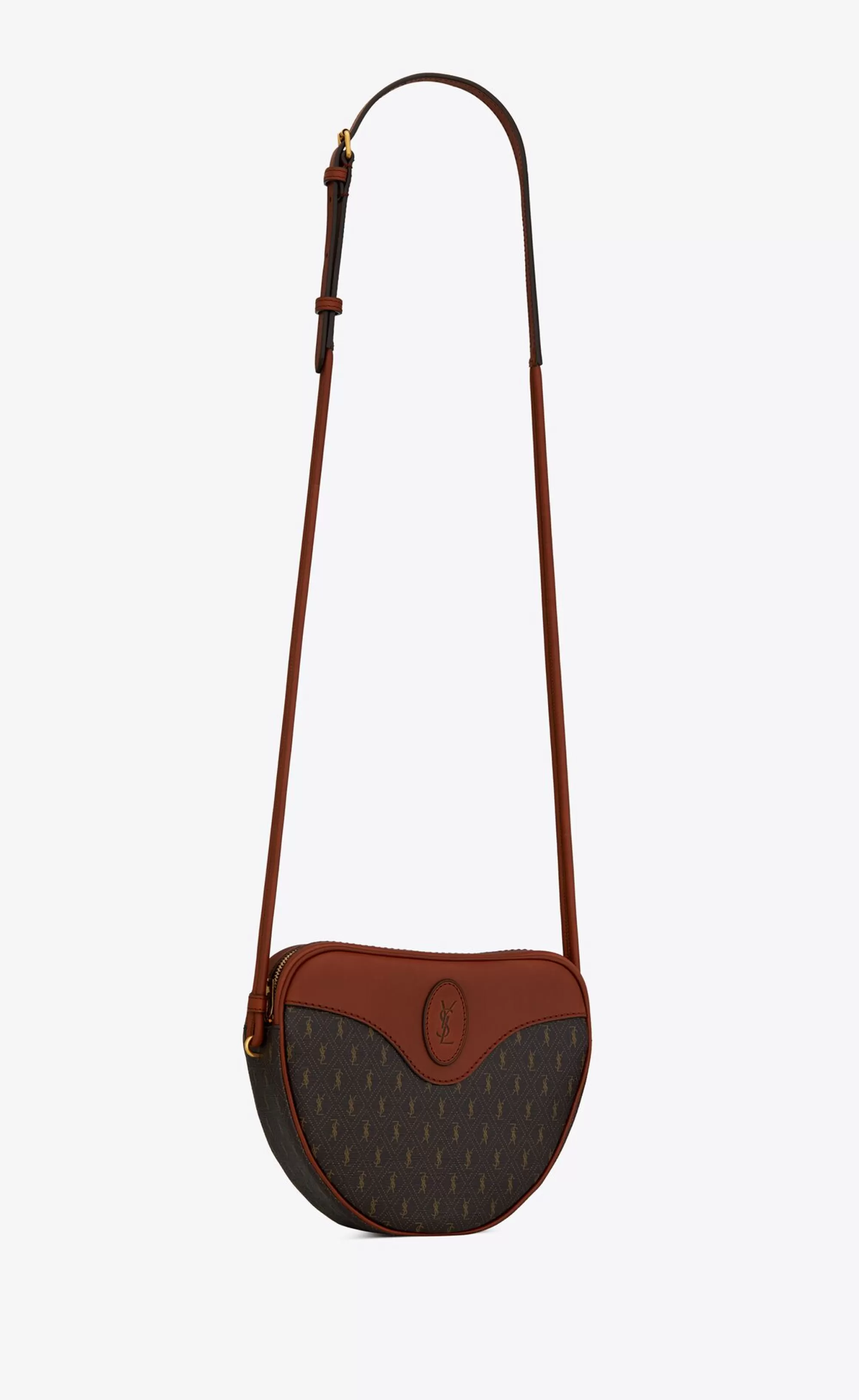 Women Saint Laurent CROSSBODY BAGS^LE MONOGRAMME CŒUR BAG IN CASSANDRE CANVAS AND SMOOTH LEATHER | | YSL.com