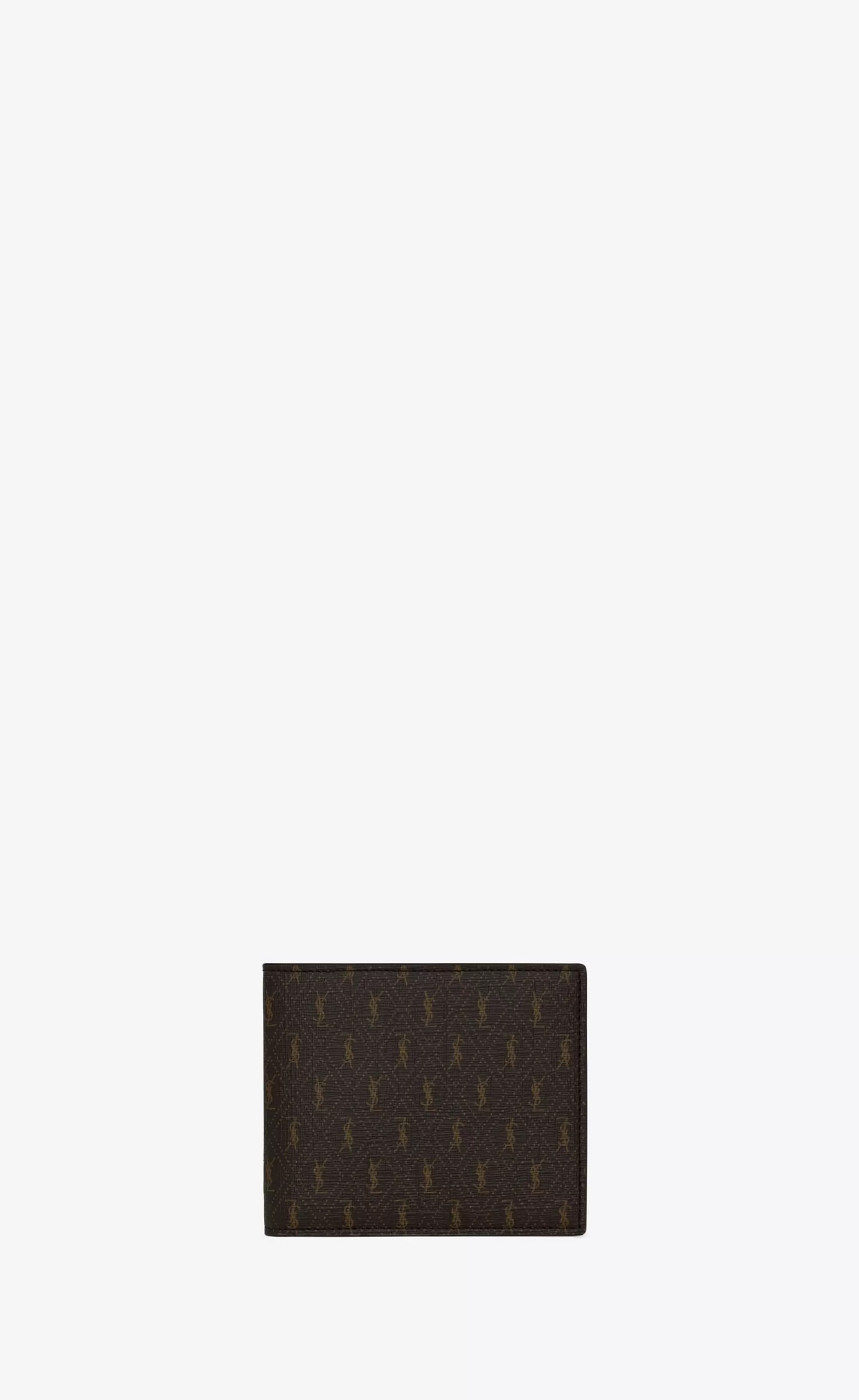 Saint Laurent WALLETS^LE MONOGRAMME East/West Wallet In CASSANDRE CANVAS AND SMOOTH LEATHER | | YSL.com