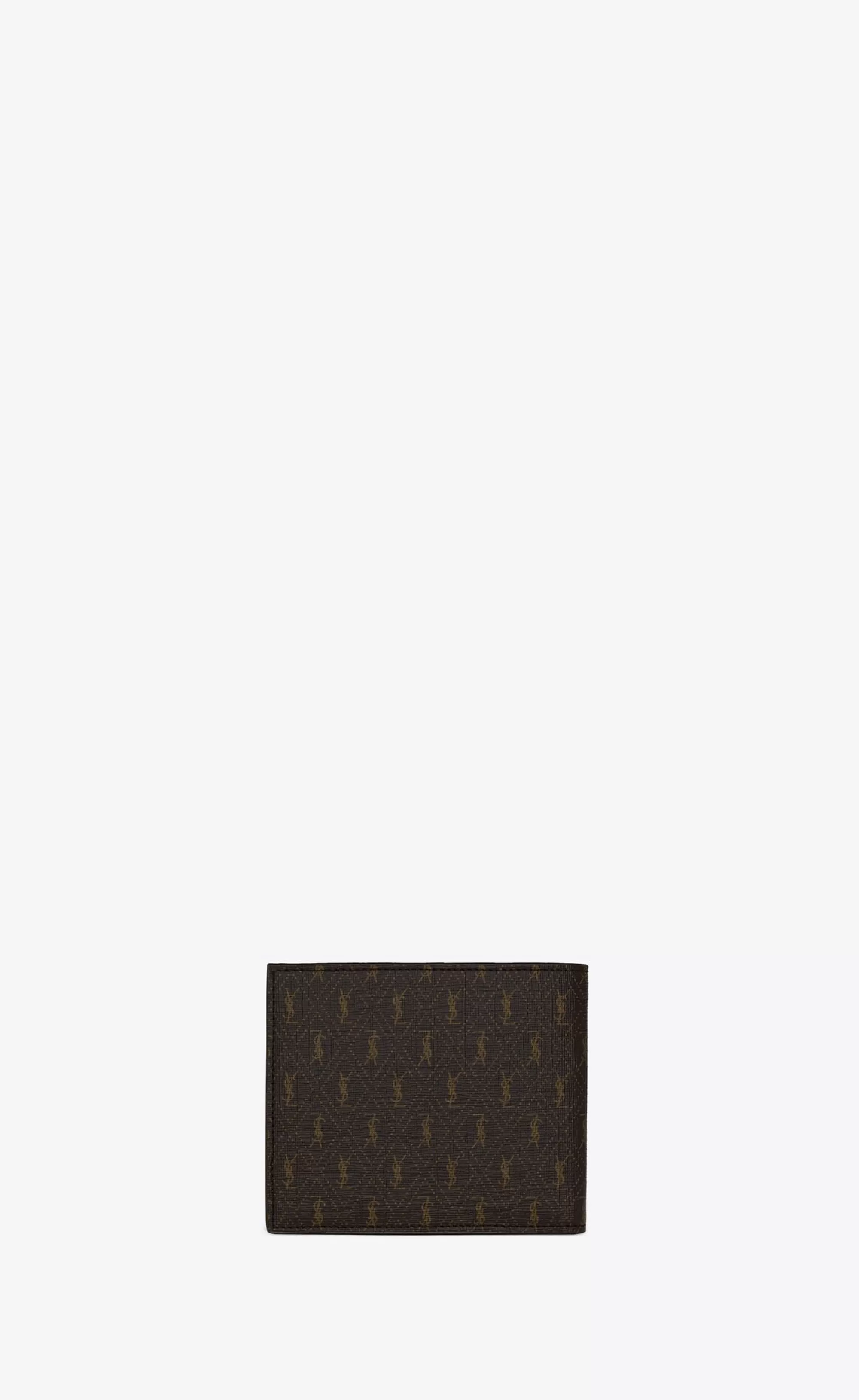 Saint Laurent WALLETS^LE MONOGRAMME East/West Wallet In CASSANDRE CANVAS AND SMOOTH LEATHER | | YSL.com
