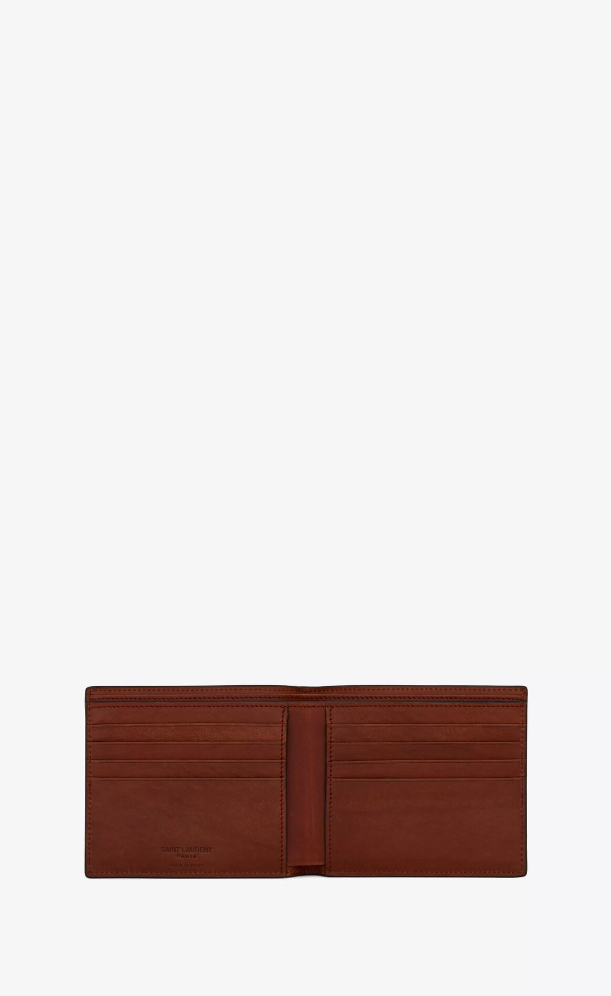 Saint Laurent WALLETS^LE MONOGRAMME East/West Wallet In CASSANDRE CANVAS AND SMOOTH LEATHER | | YSL.com