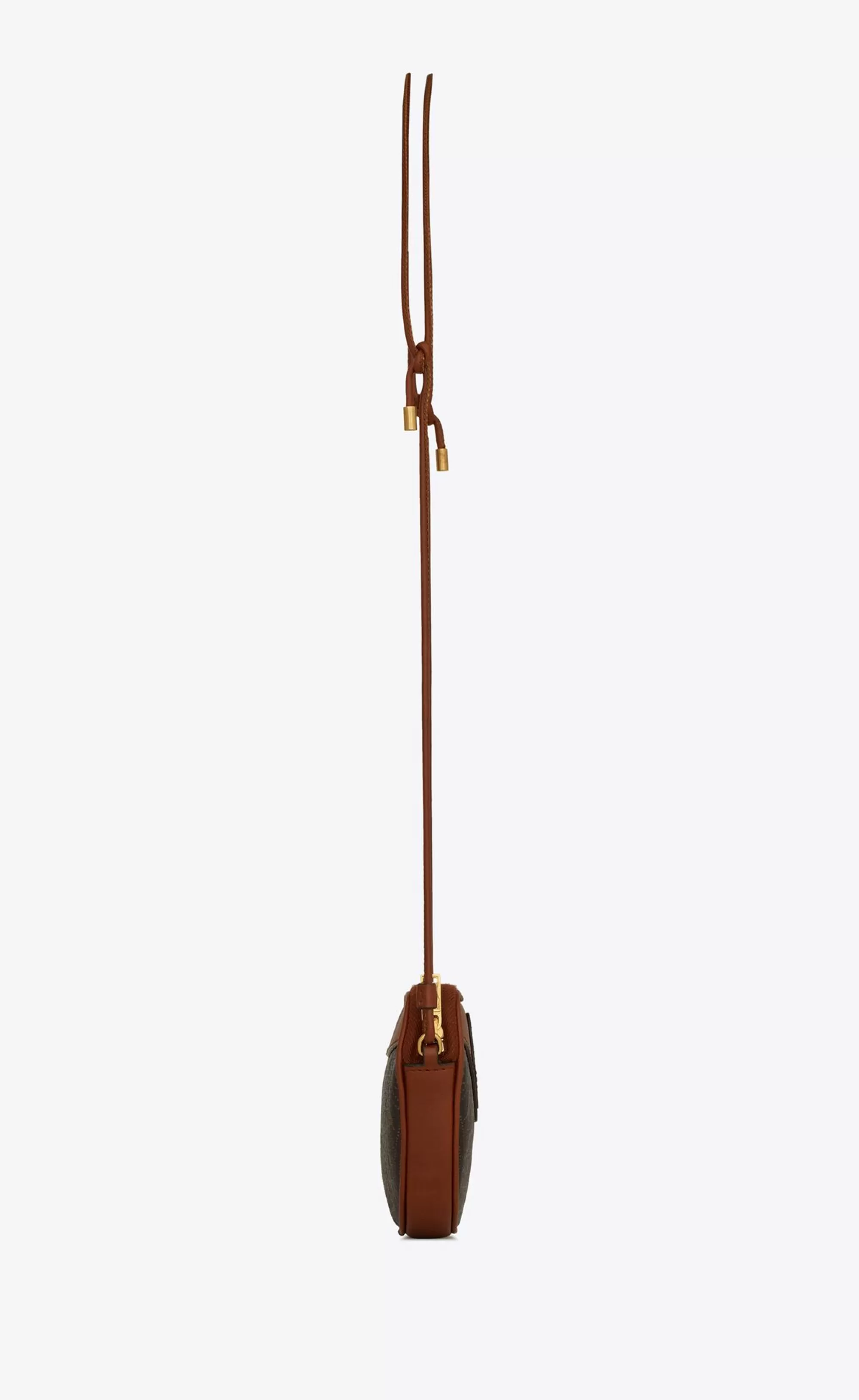 Women Saint Laurent SMALL ACCESSORIES^LE MONOGRAMME MICRO-CŒUR COIN PURSE IN CASSANDRE CANVAS AND SMOOTH LEATHER | | YSL.com