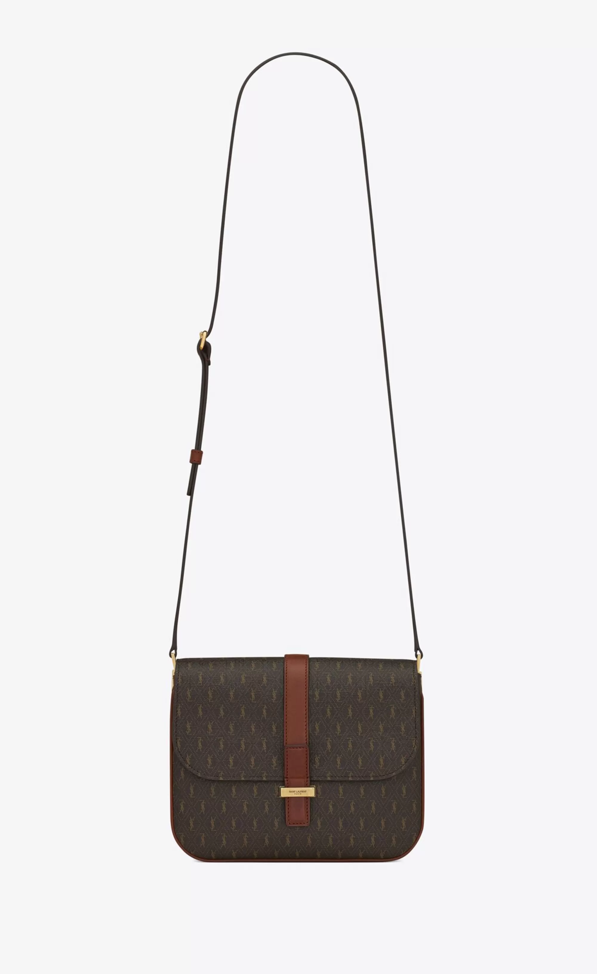 Women Saint Laurent CROSSBODY BAGS^LE MONOGRAMME Small Satchel IN CASSANDRE CANVAS AND SMOOTH LEATHER | | YSL.com