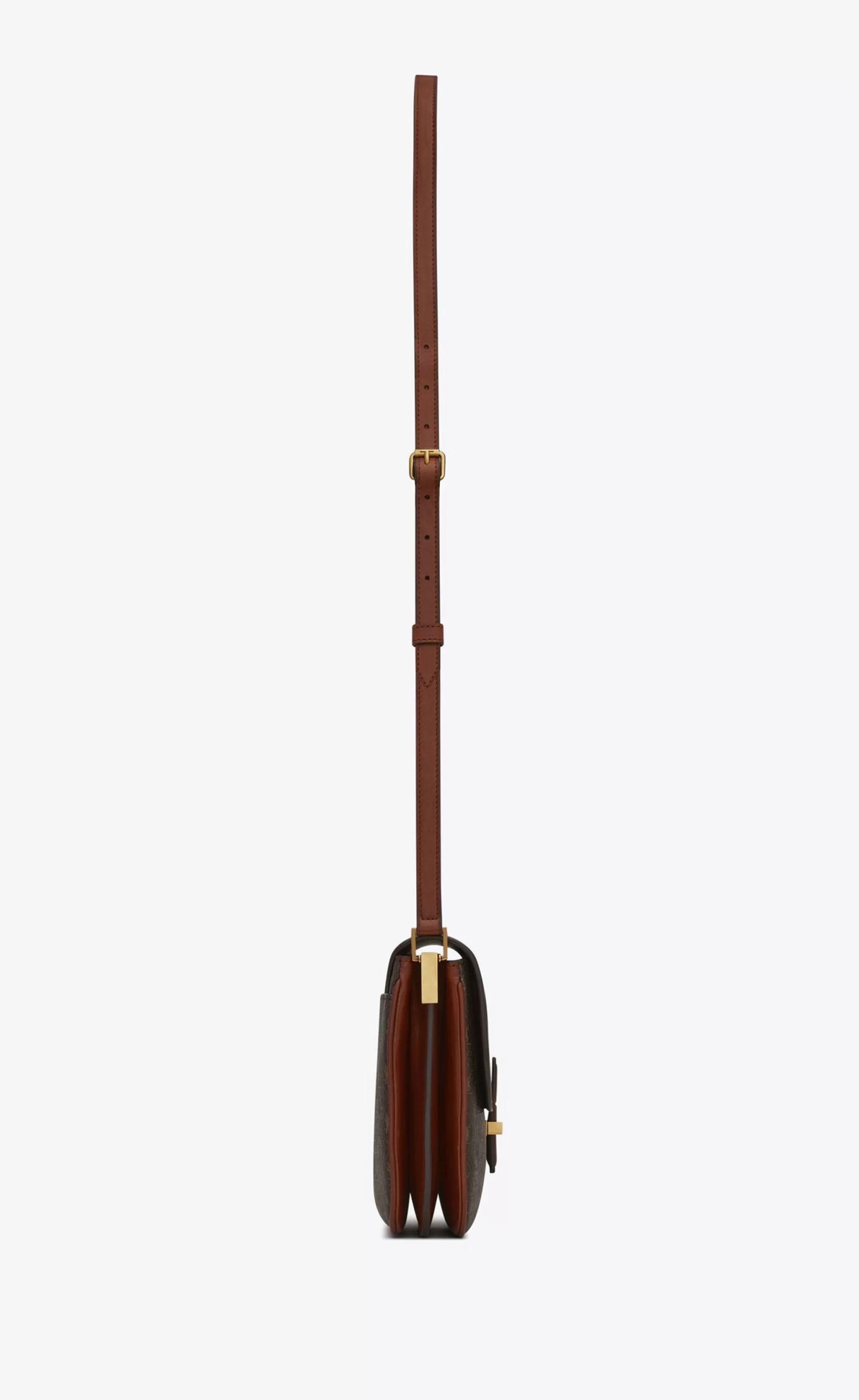 Women Saint Laurent CROSSBODY BAGS^LE MONOGRAMME Small Satchel IN CASSANDRE CANVAS AND SMOOTH LEATHER | | YSL.com