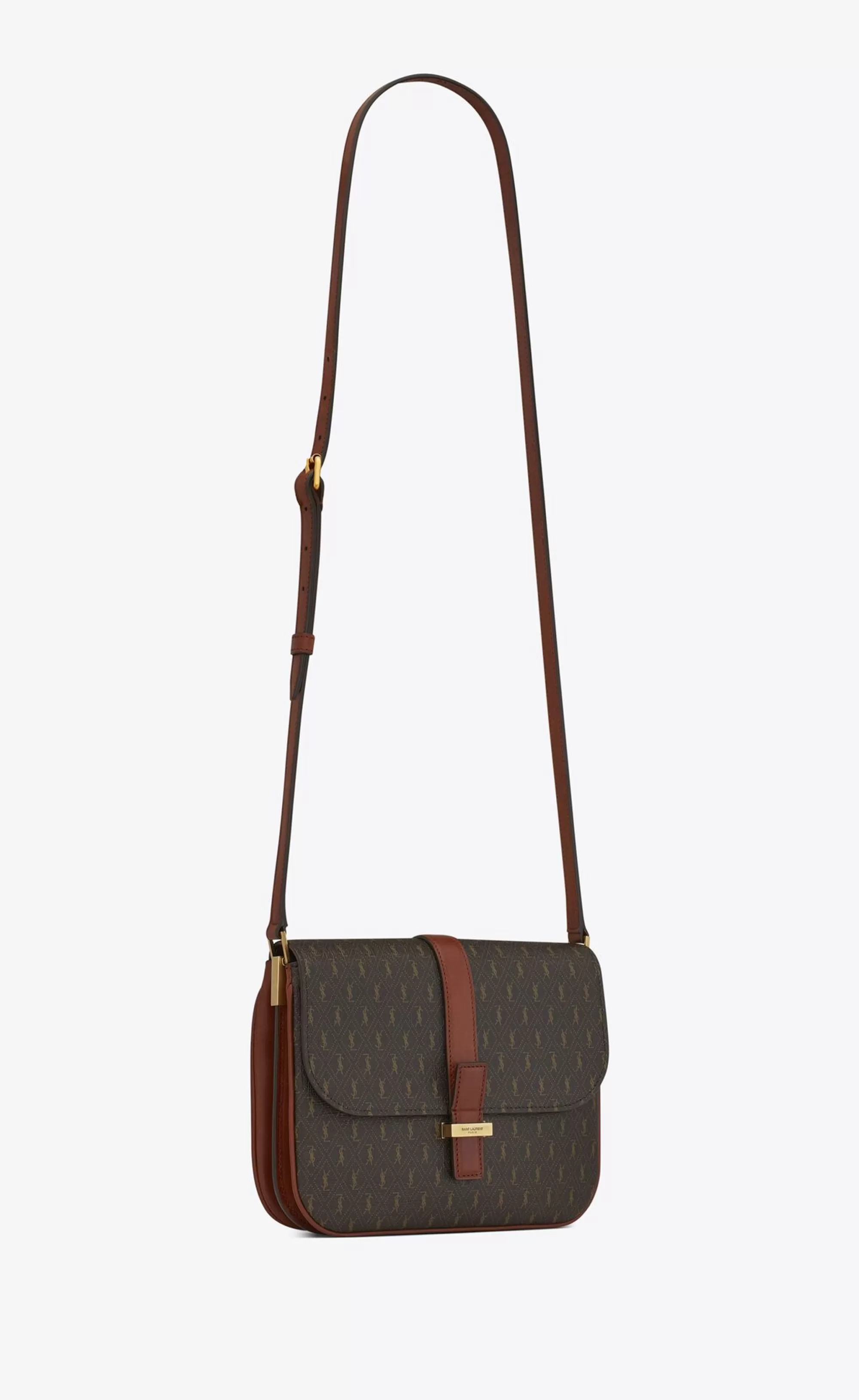 Women Saint Laurent CROSSBODY BAGS^LE MONOGRAMME Small Satchel IN CASSANDRE CANVAS AND SMOOTH LEATHER | | YSL.com