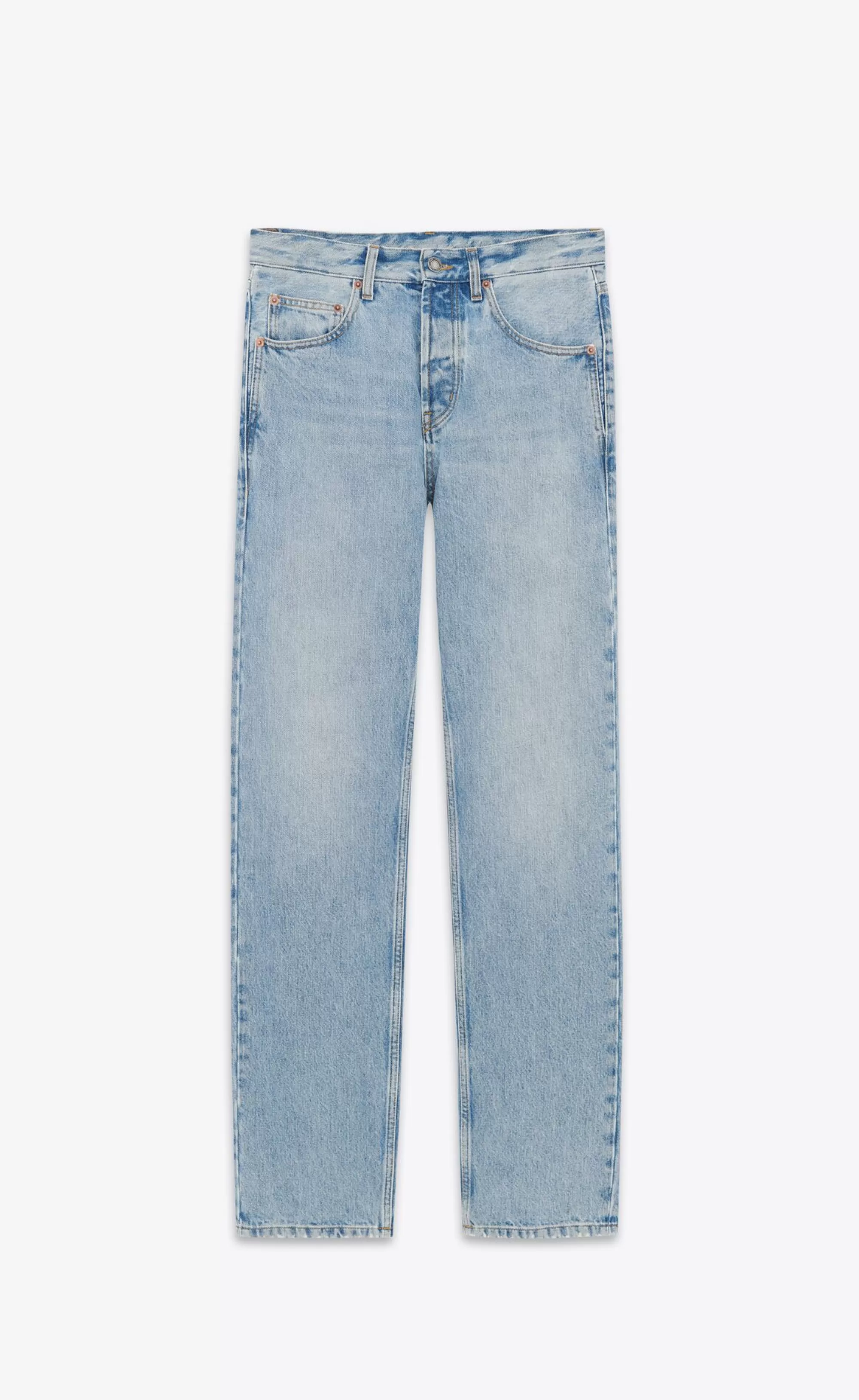 Women Saint Laurent Denim^Long Baggy Jeans In Denim | | YSL.com