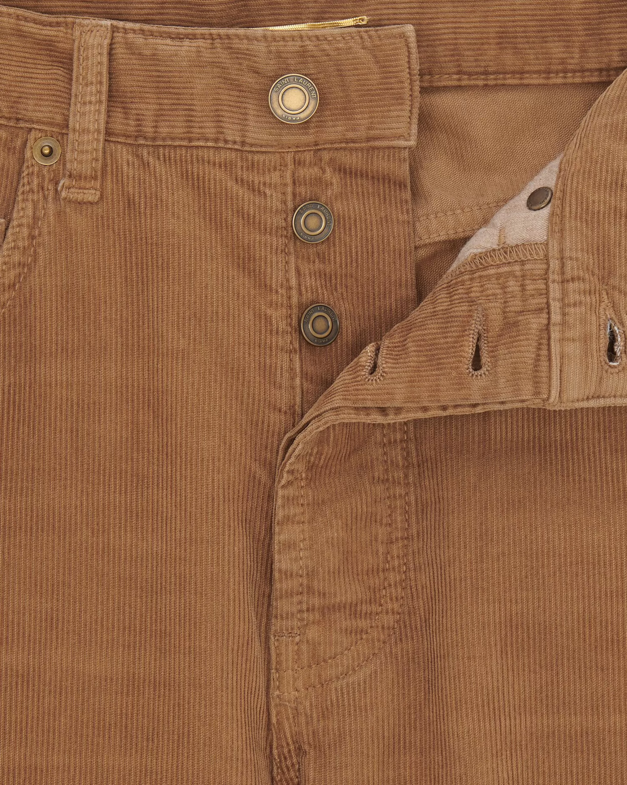 Saint Laurent ALL READY TO WEAR | DENIM^Long Baggy Jeans In Corduroy | | YSL.com