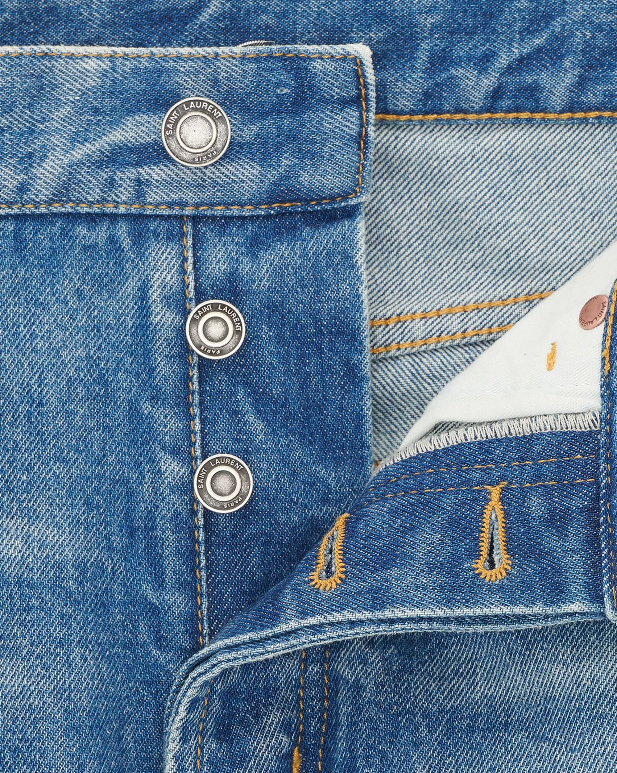 Saint Laurent ALL READY TO WEAR | DENIM^Long Extreme Baggy Jeans In Denim | | YSL.com