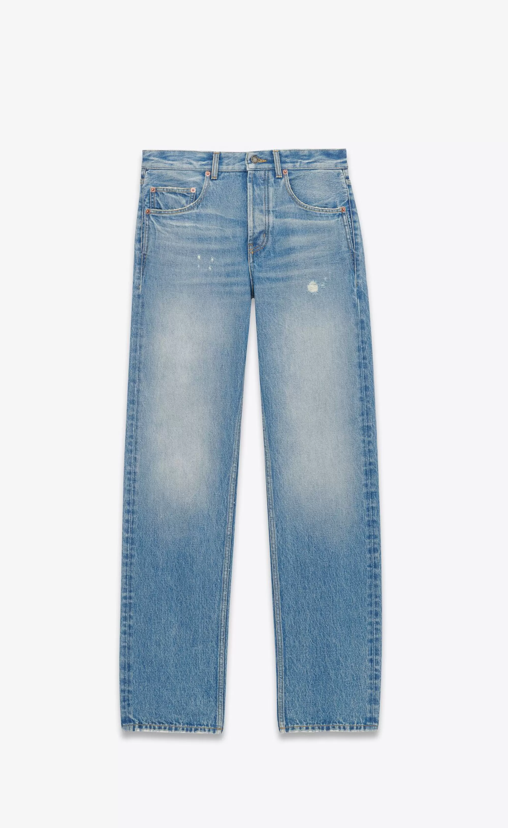 Women Saint Laurent Denim^Long Extreme Baggy Jeans In Denim | | YSL.com