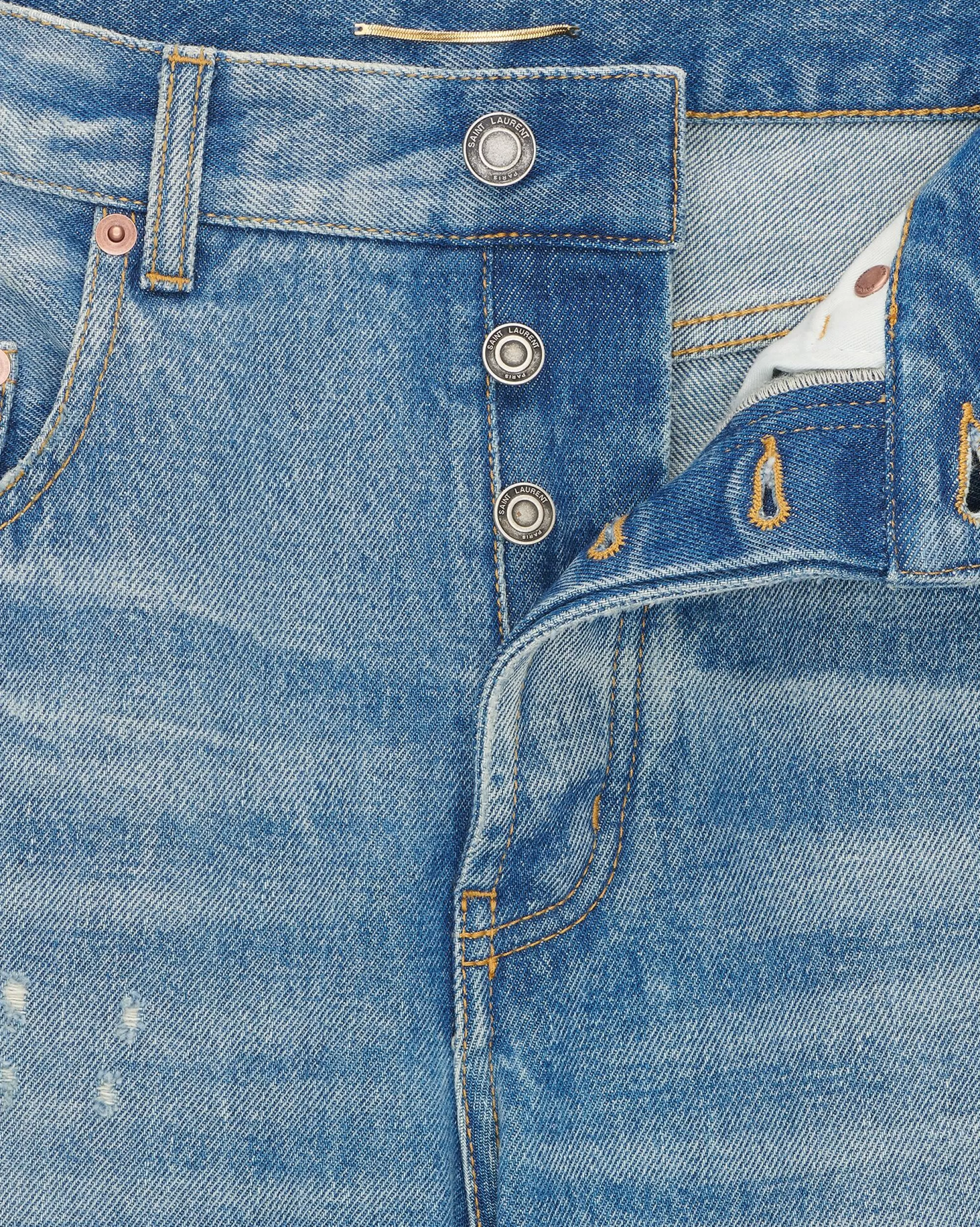 Women Saint Laurent Denim^Long Extreme Baggy Jeans In Denim | | YSL.com