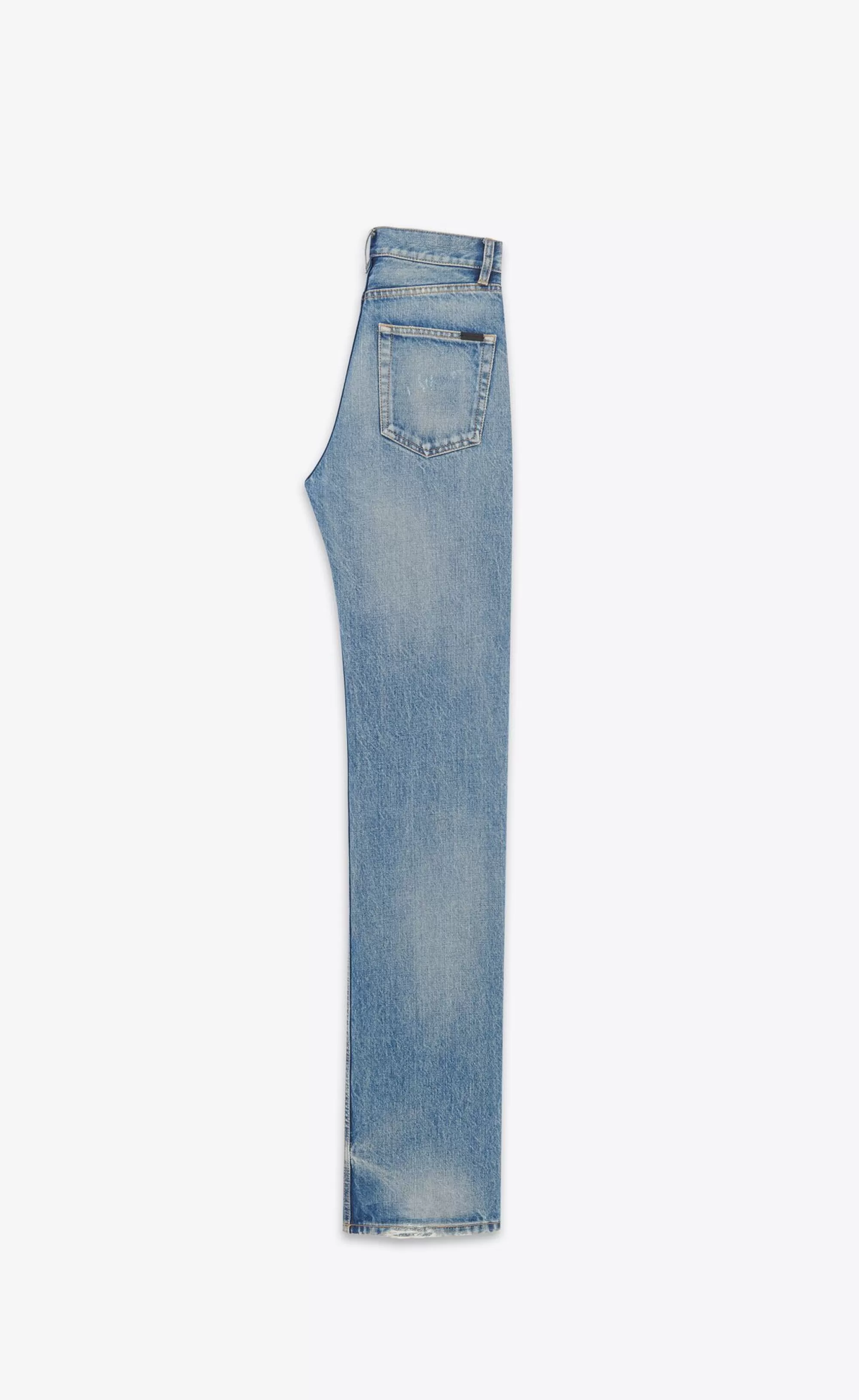 Women Saint Laurent Denim^Long Straight Jeans In Denim | | YSL.com