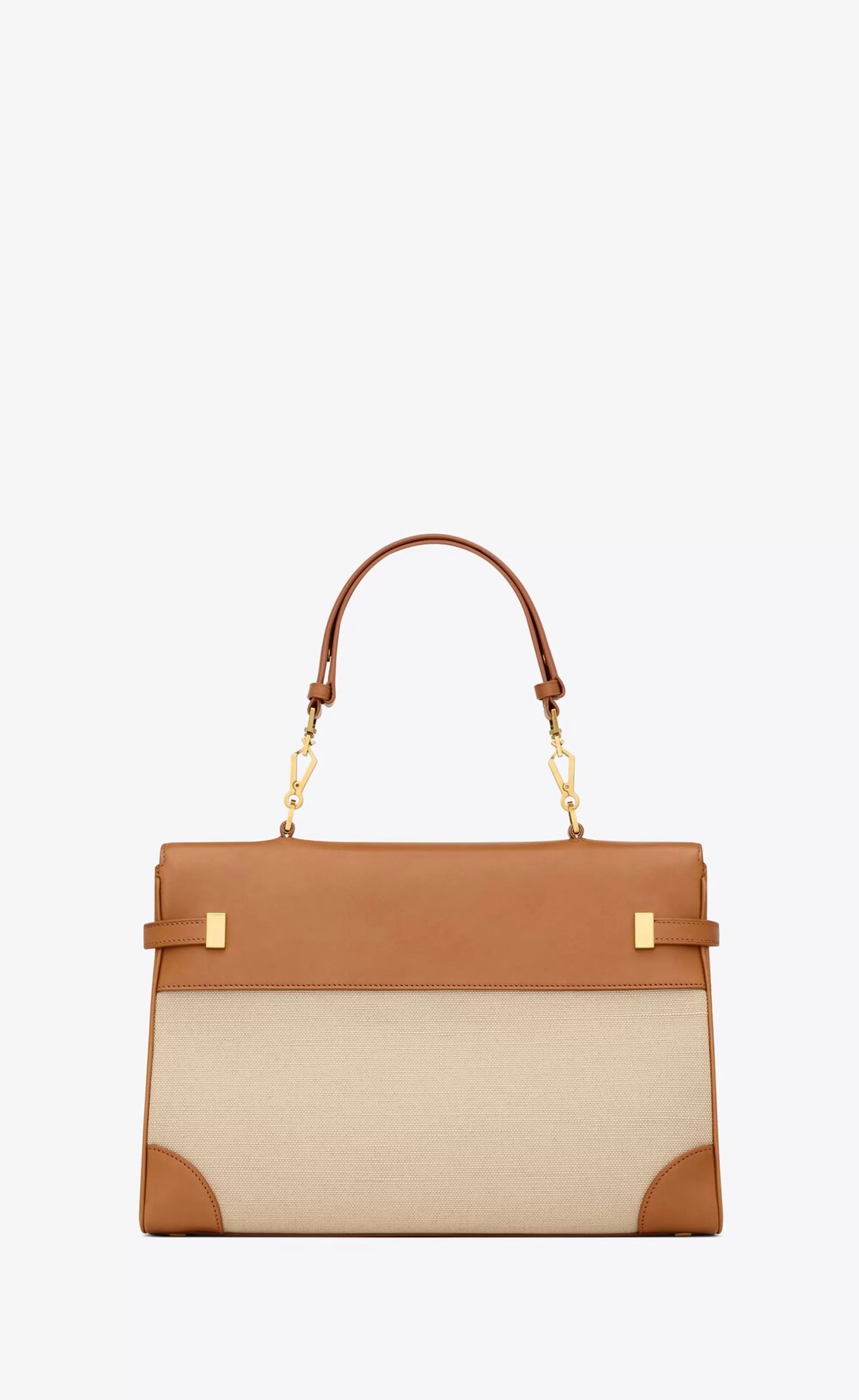 Women Saint Laurent TOP HANDLES | MANHATTAN^MANHATTAN Top Handle In Canvas And Leather | | YSL.com